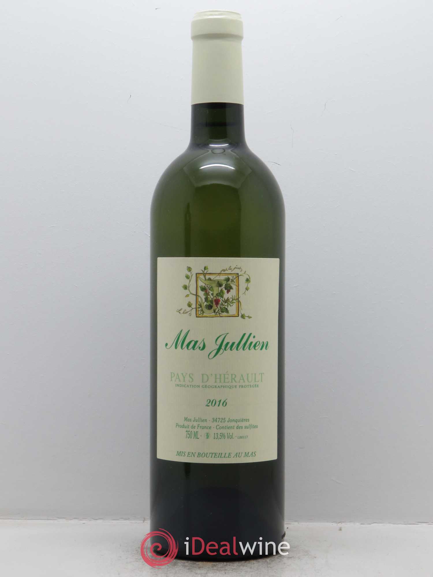 Pays d'Hérault Mas Jullien Olivier Jullien 2016 - Lot de 1 bouteille - 0
