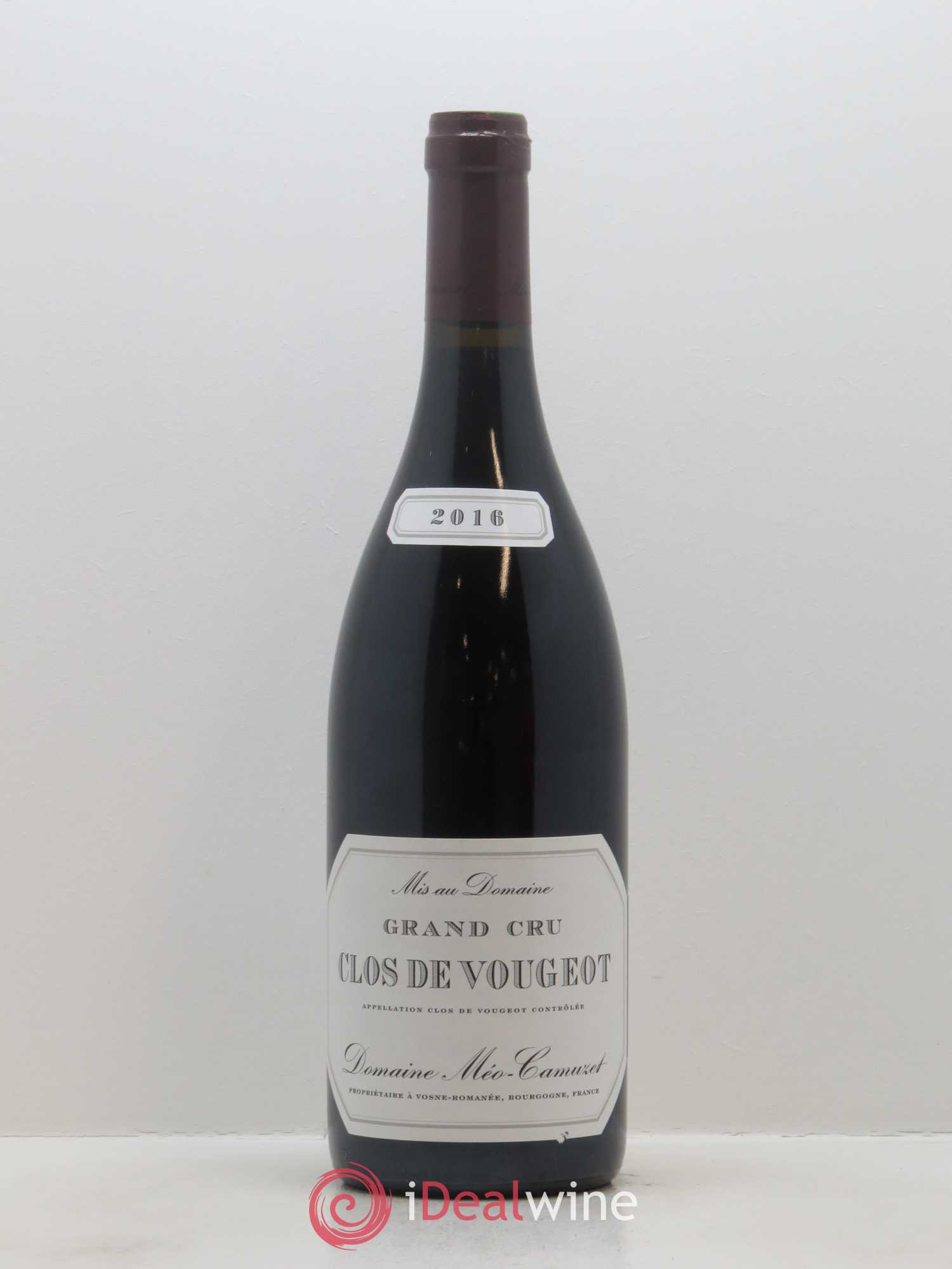 Clos de Vougeot Grand Cru Méo-Camuzet (Domaine) 2016 - Lot de 1 bouteille - 0