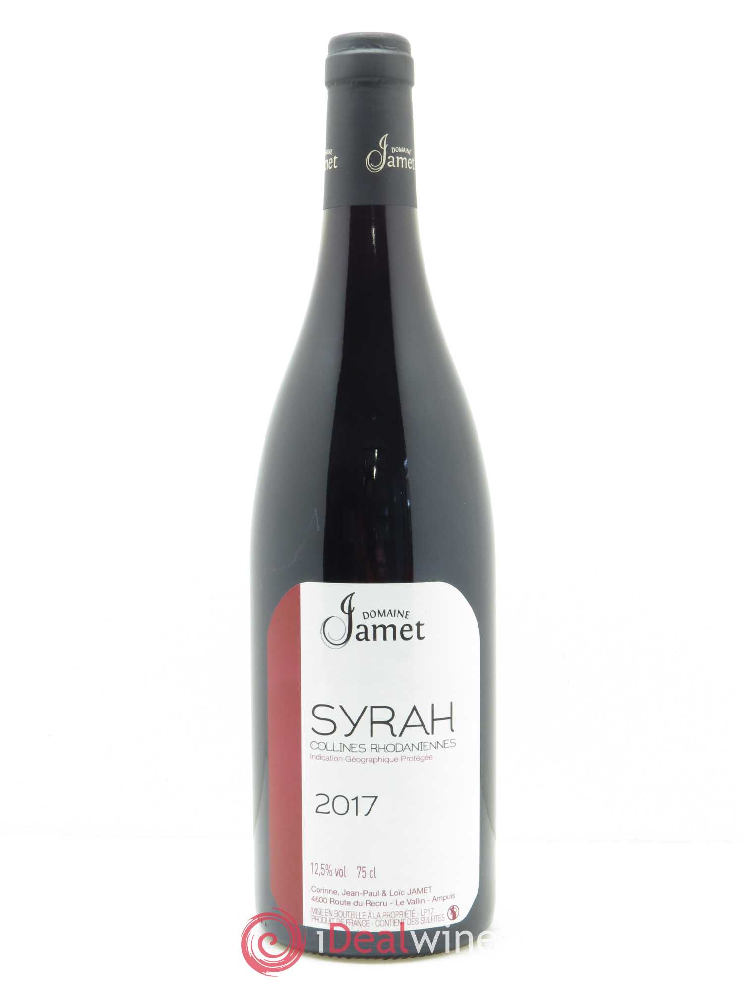 Collines Rhodaniennes Syrah Jamet (Domaine) 2017 - Lot de 1 bouteille - 0