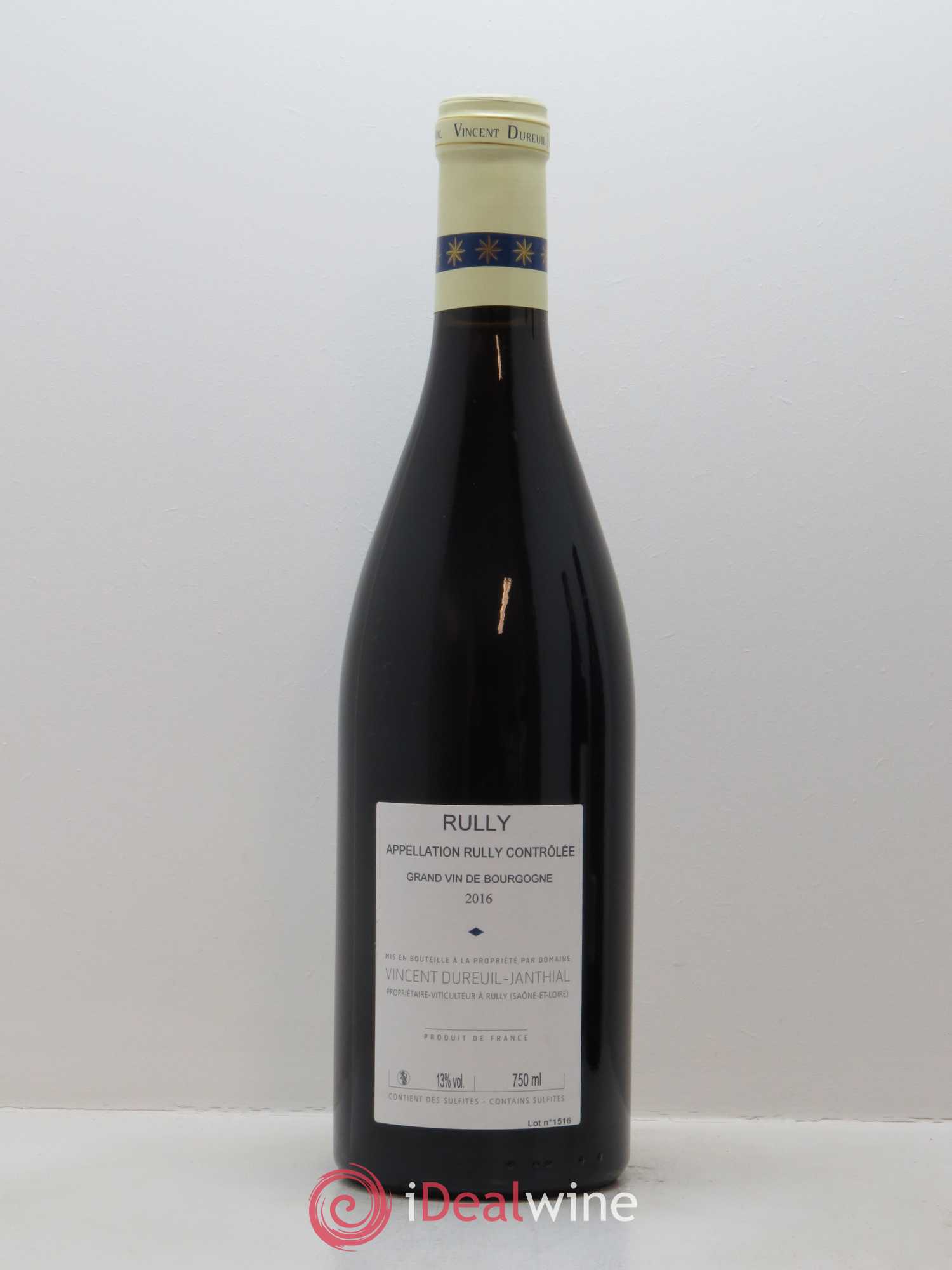 Rully Vincent Dureuil-Janthial 2016 - Posten von 1 Flasche - 1
