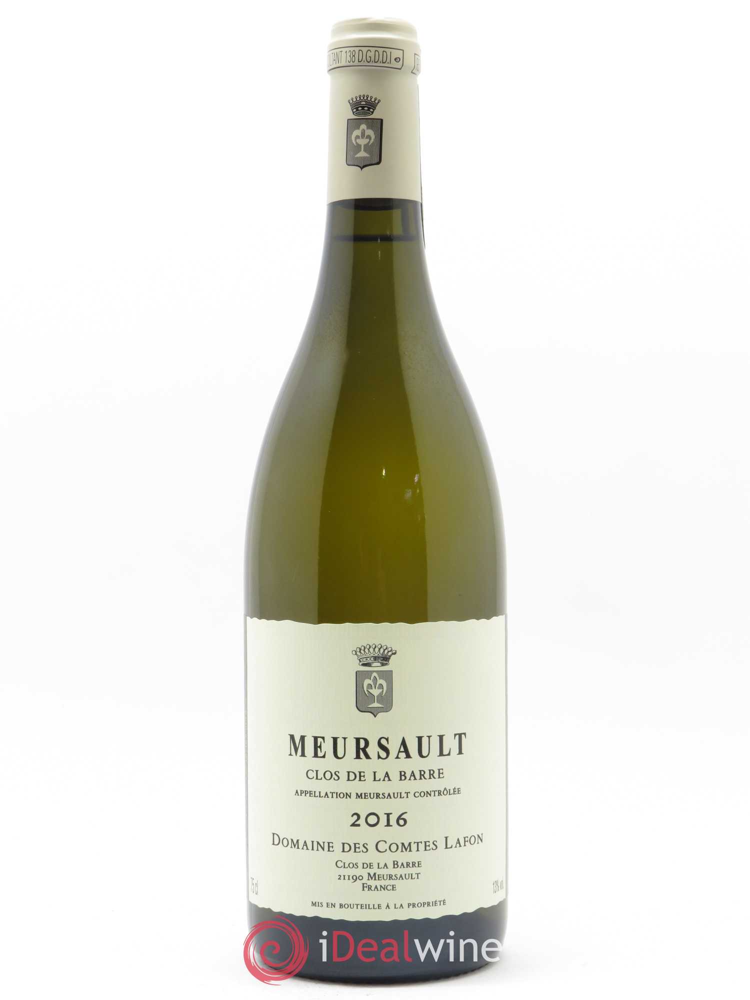 Meursault Clos de la Barre Comtes Lafon (Domaine des) 2016 - Lot de 1 bouteille - 0