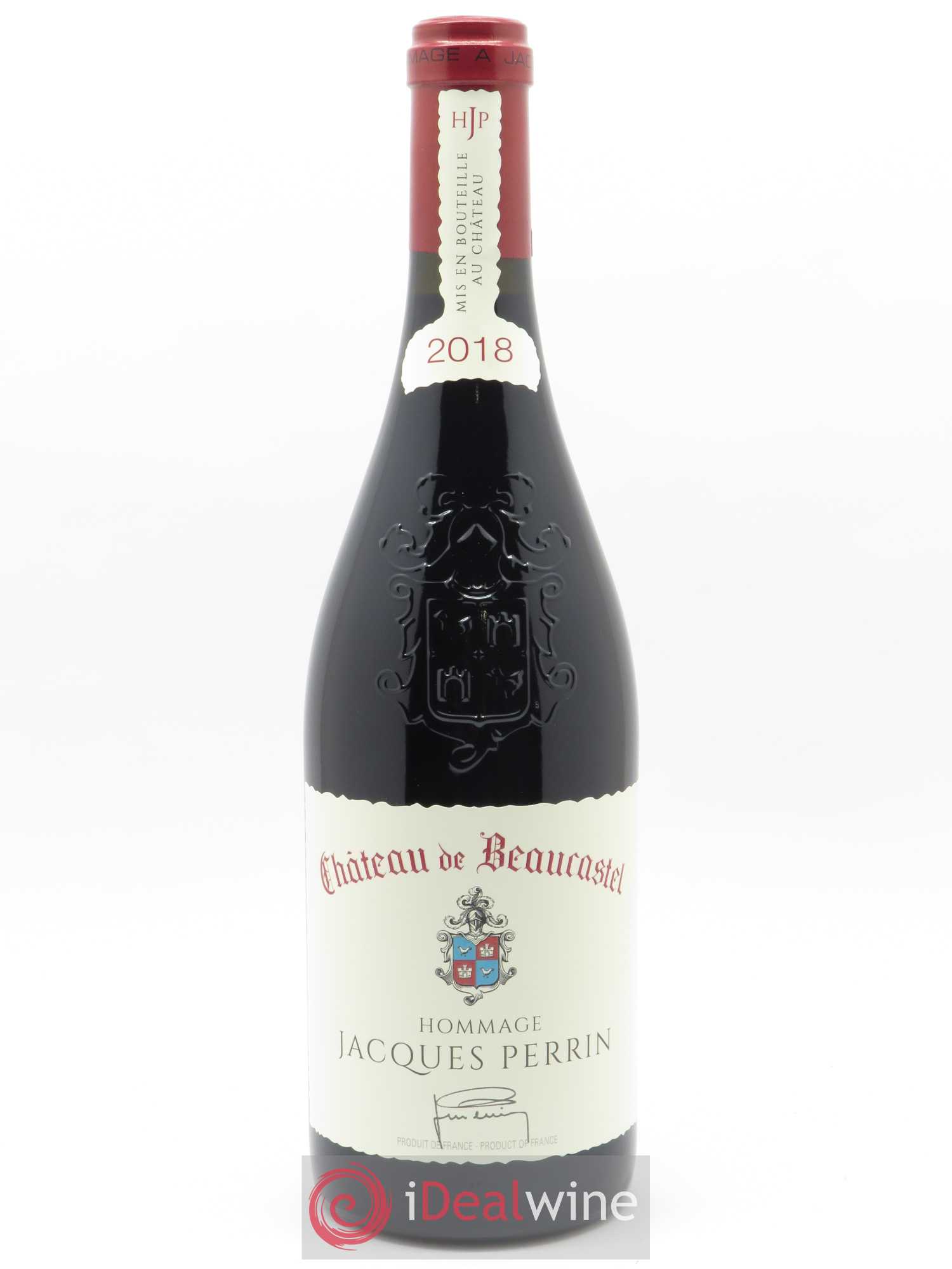 Châteauneuf-du-Pape Château de Beaucastel Hommage à Jacques Perrin Famille Perrin  2018 - Posten von 1 Flasche - 0