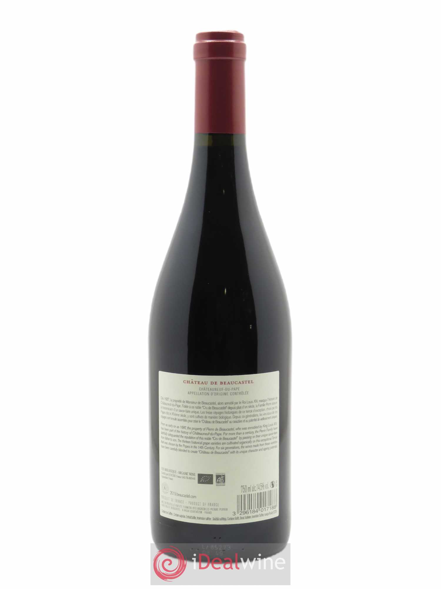Châteauneuf-du-Pape Château de Beaucastel Famille Perrin 2019 - Lot of 1 bottle - 1