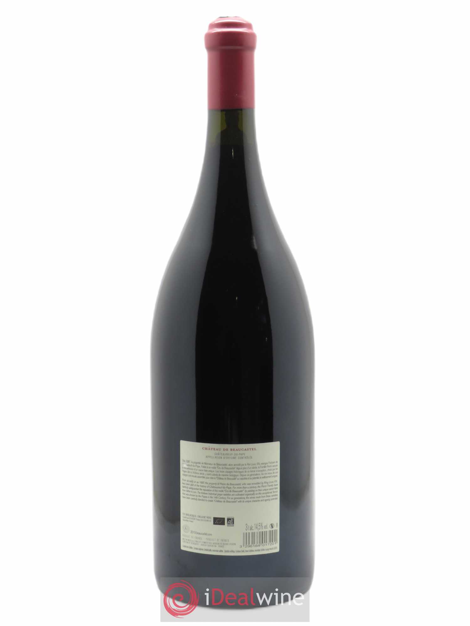 Châteauneuf-du-Pape Château de Beaucastel Famille Perrin 2019 - Lot of 1 double magnum - 1