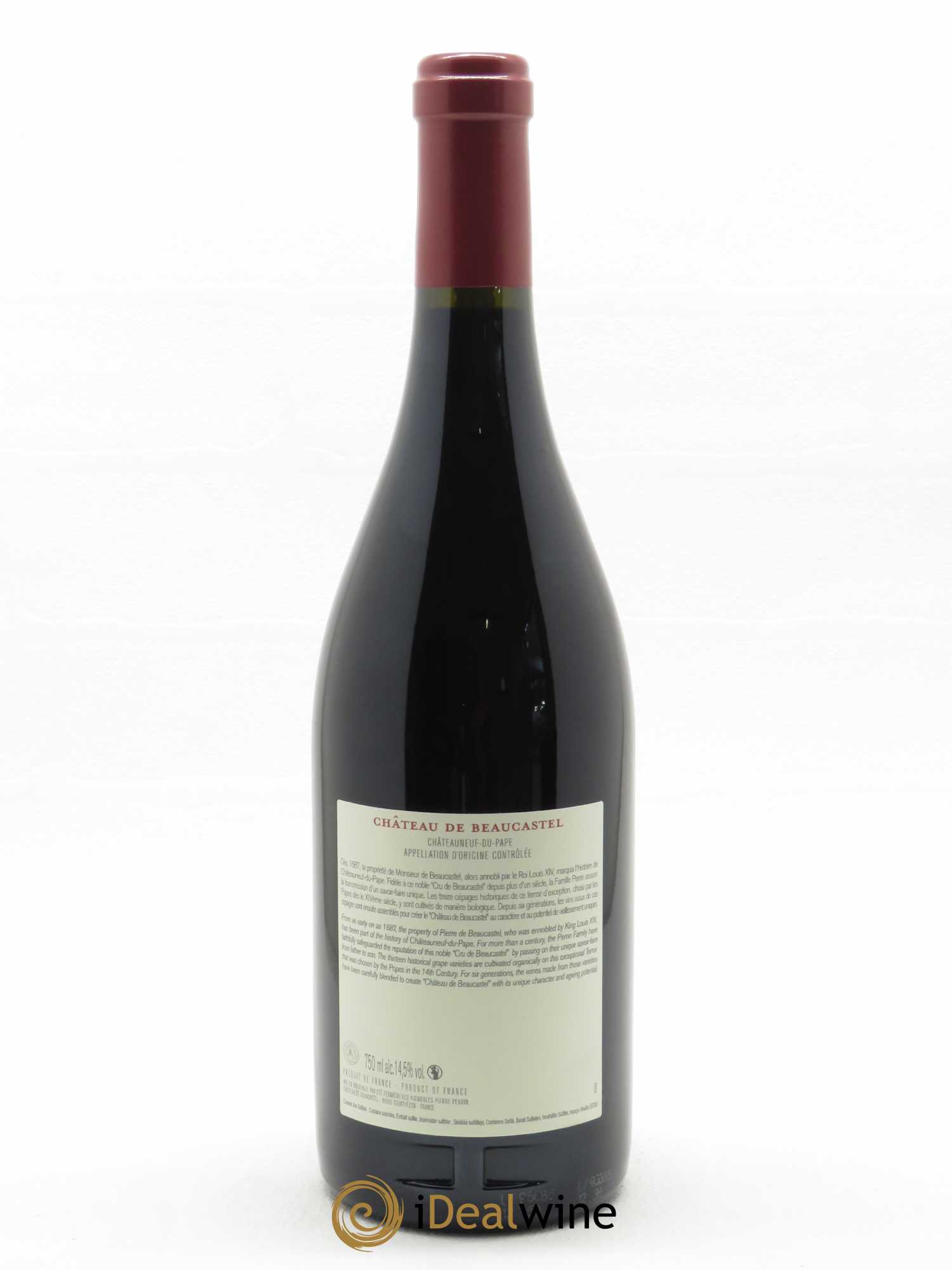 Châteauneuf-du-Pape Château de Beaucastel Famille Perrin 2007 - Lot de 1 bouteille - 1