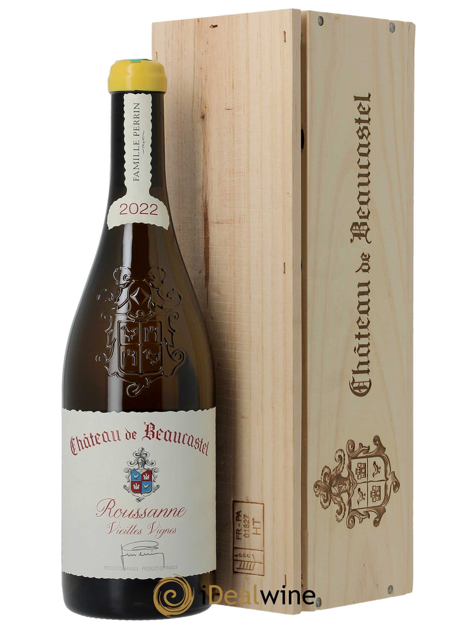 Châteauneuf-du-Pape Château de Beaucastel Vieilles vignes Roussanne Famille Perrin 2022 - Lot of 1 bottle - 0