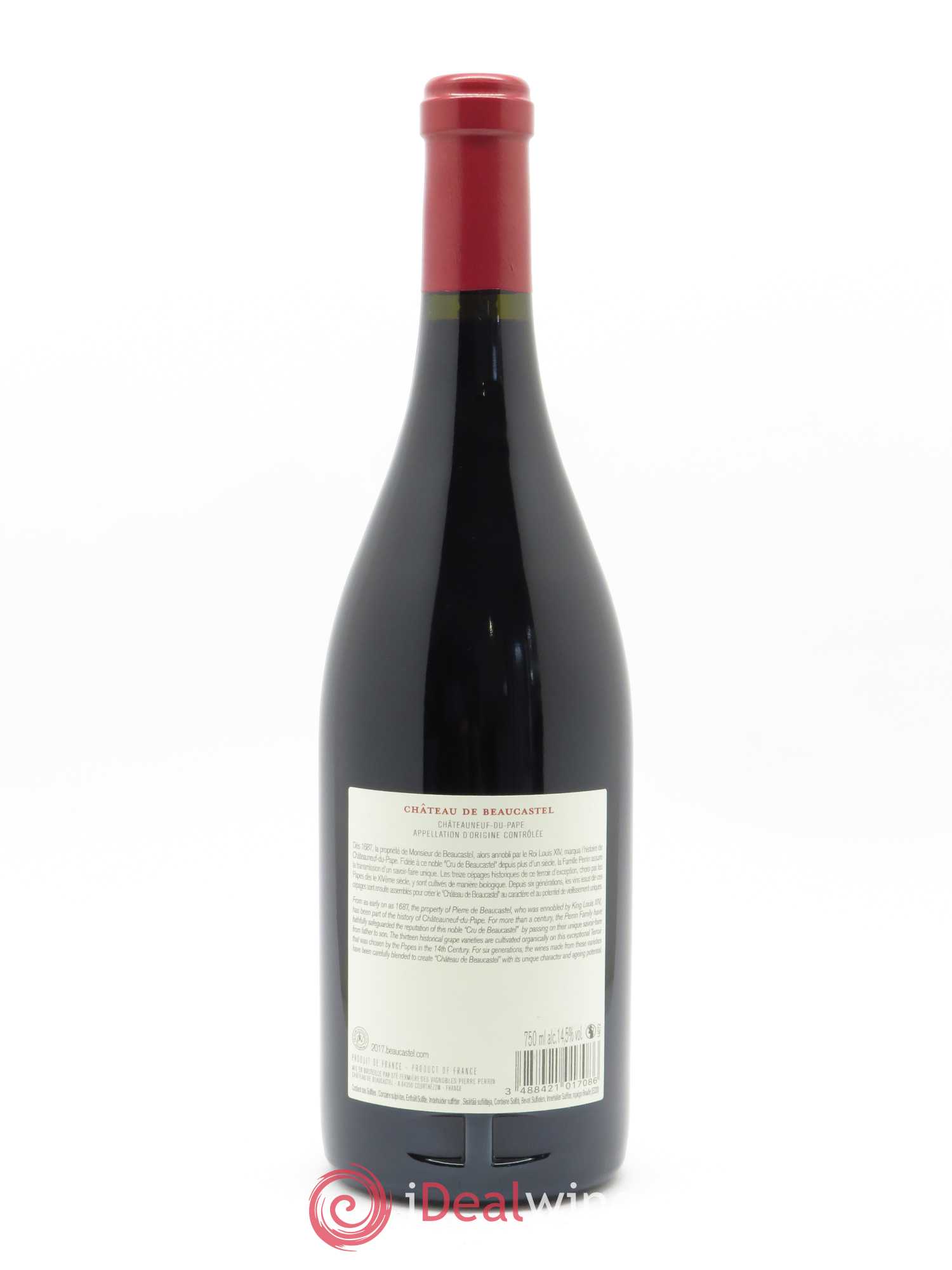 Châteauneuf-du-Pape Château de Beaucastel Famille Perrin 2017 - Lot de 1 bouteille - 1