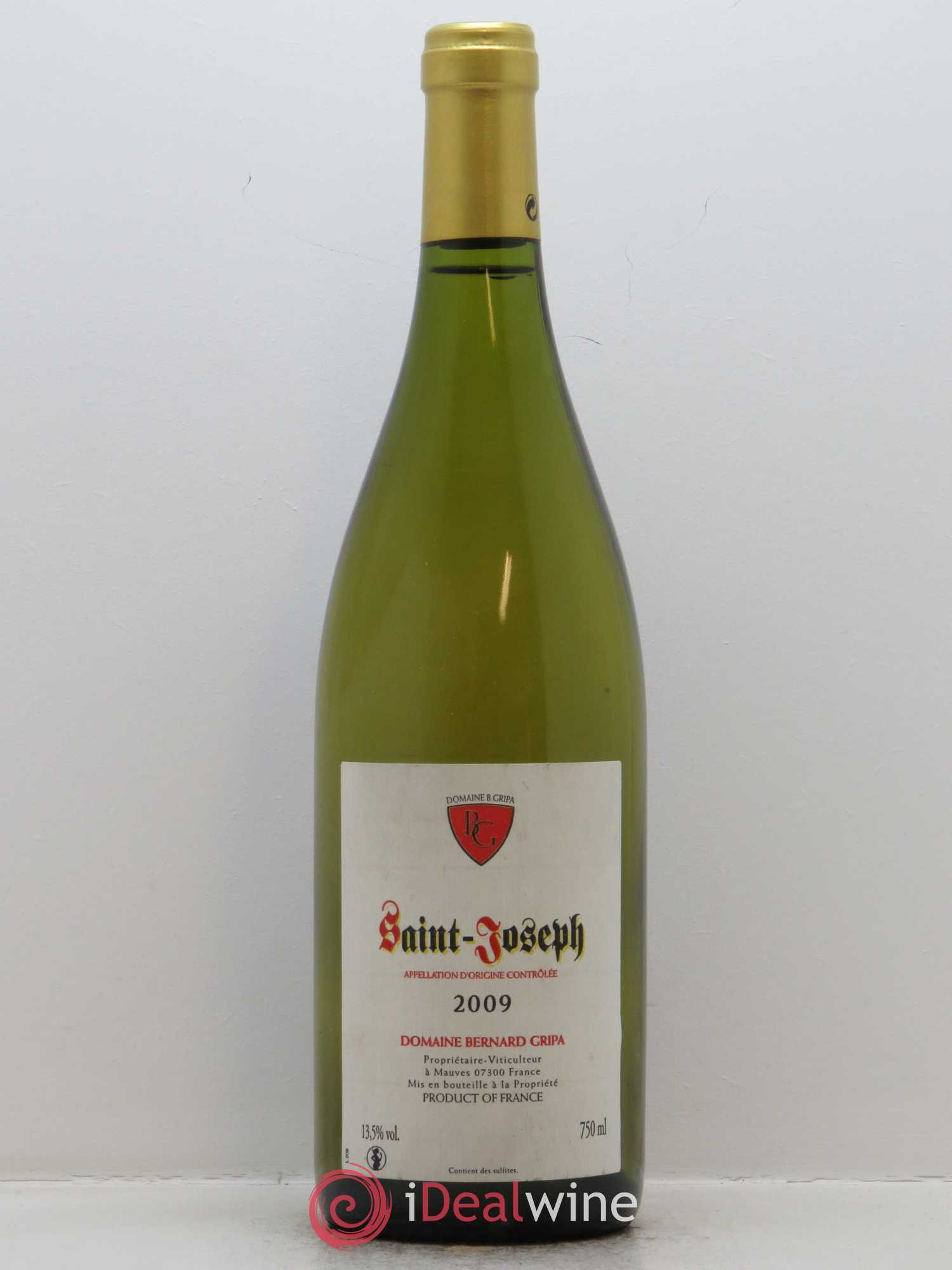 Saint-Joseph Bernard Gripa (Domaine) 2009 - Lot de 1 bouteille - 0