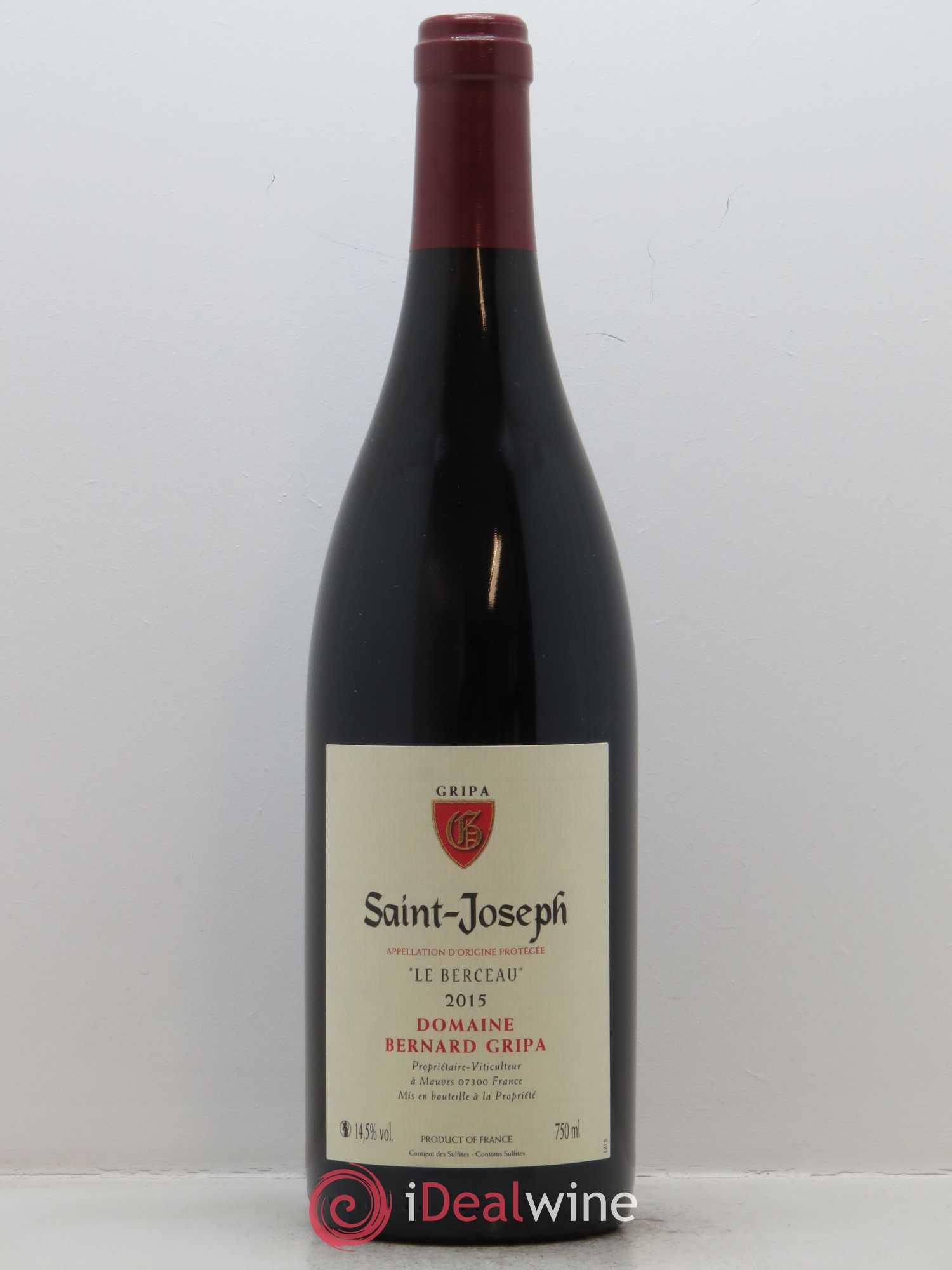 Saint-Joseph Le Berceau Bernard Gripa (Domaine) 2015 - Lot de 1 bouteille - 0