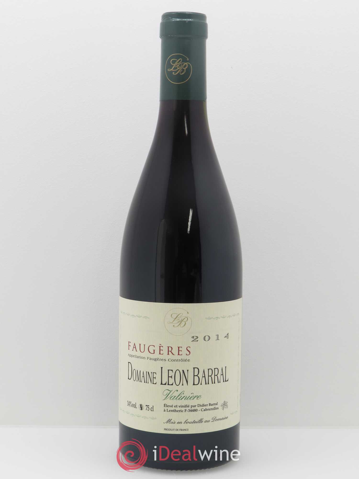 Faugères Valinière Domaine Léon Barral 2014 - Lot de 1 bouteille - 0