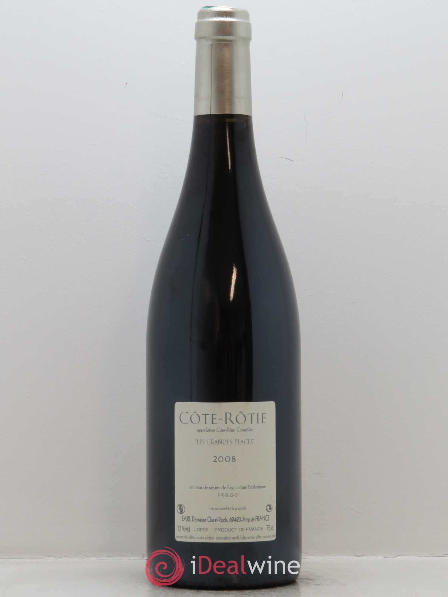 Côte-Rôtie Les Grandes Places Clusel-Roch 2008 - Lot de 1 bouteille - 1