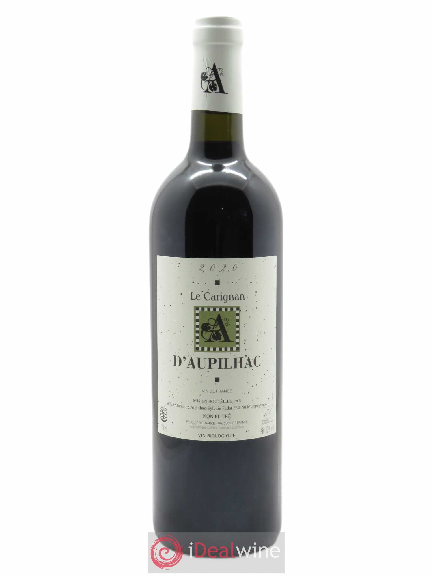Vin de France Aupilhac (Domaine d') Le Carignan Sylvain Fadat 2020 - Lot of 1 bottle - 0