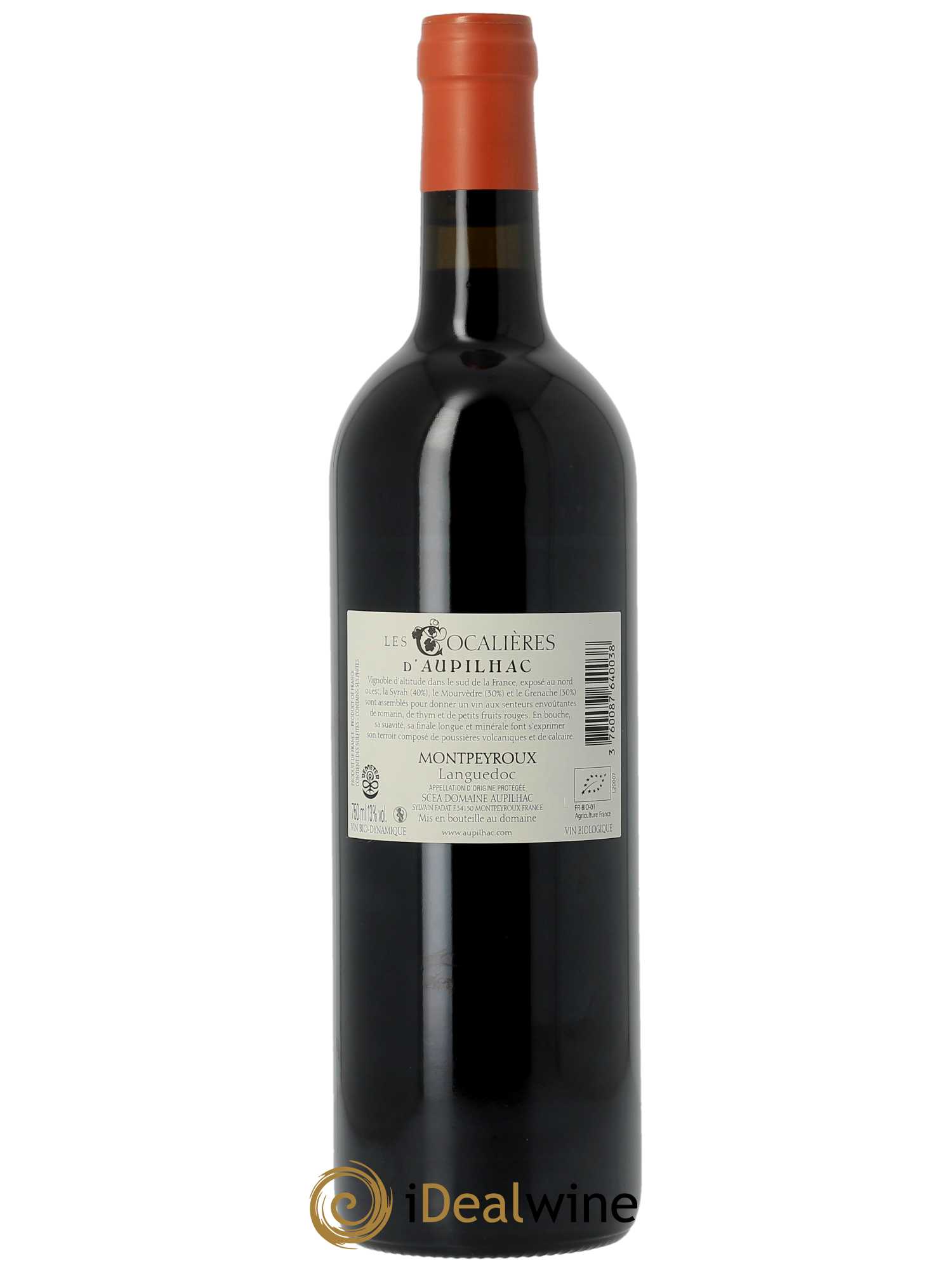 Languedoc Montpeyroux Aupilhac (Domaine d') Les Cocalières Sylvain Fadat 2020 - Lot of 1 bottle - 1