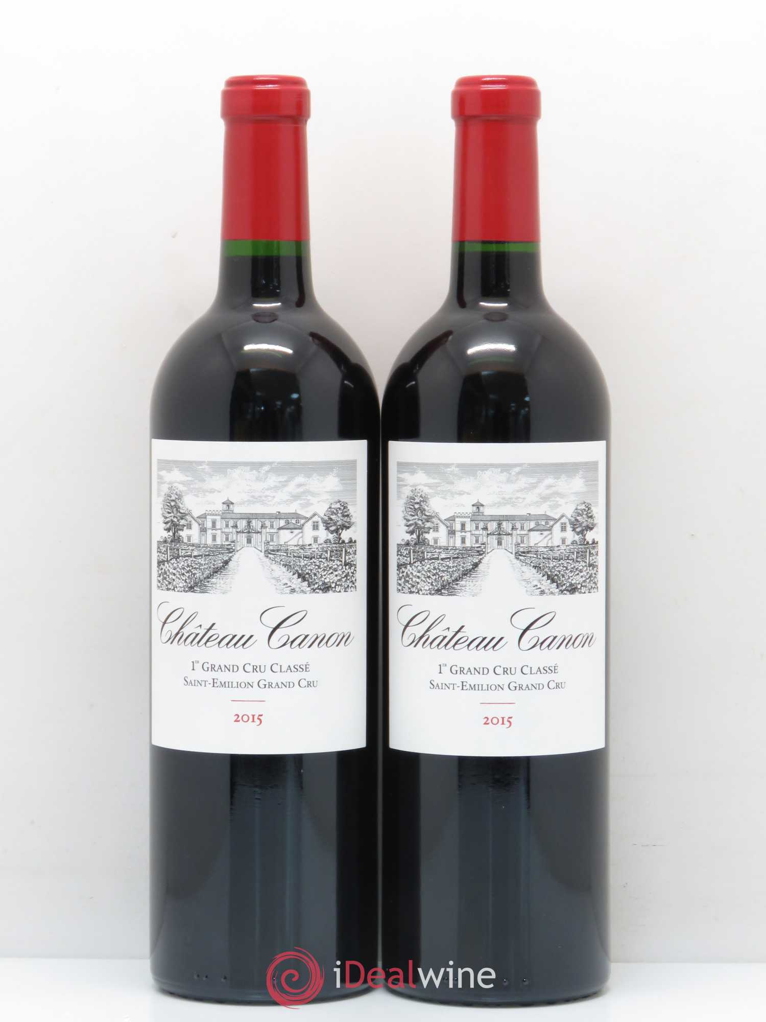 Château Canon 1er Grand Cru Classé B 2015 - Lot de 2 bouteilles - 0