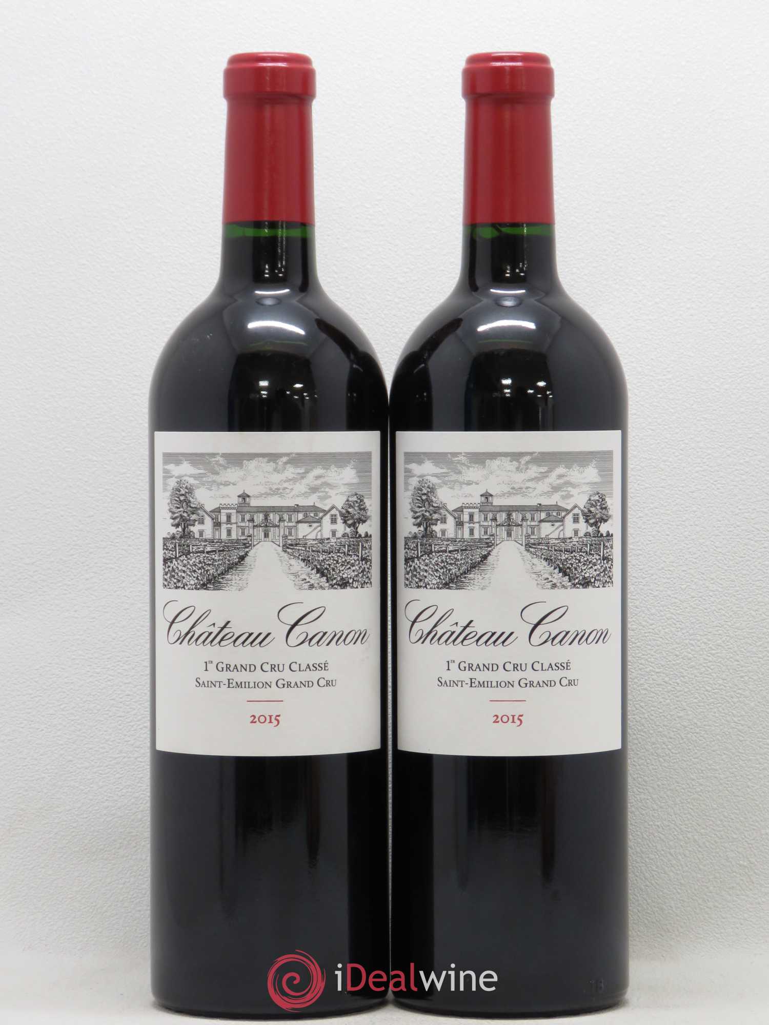 Château Canon 1er Grand Cru Classé B 2015 - Lot de 2 bouteilles - 0