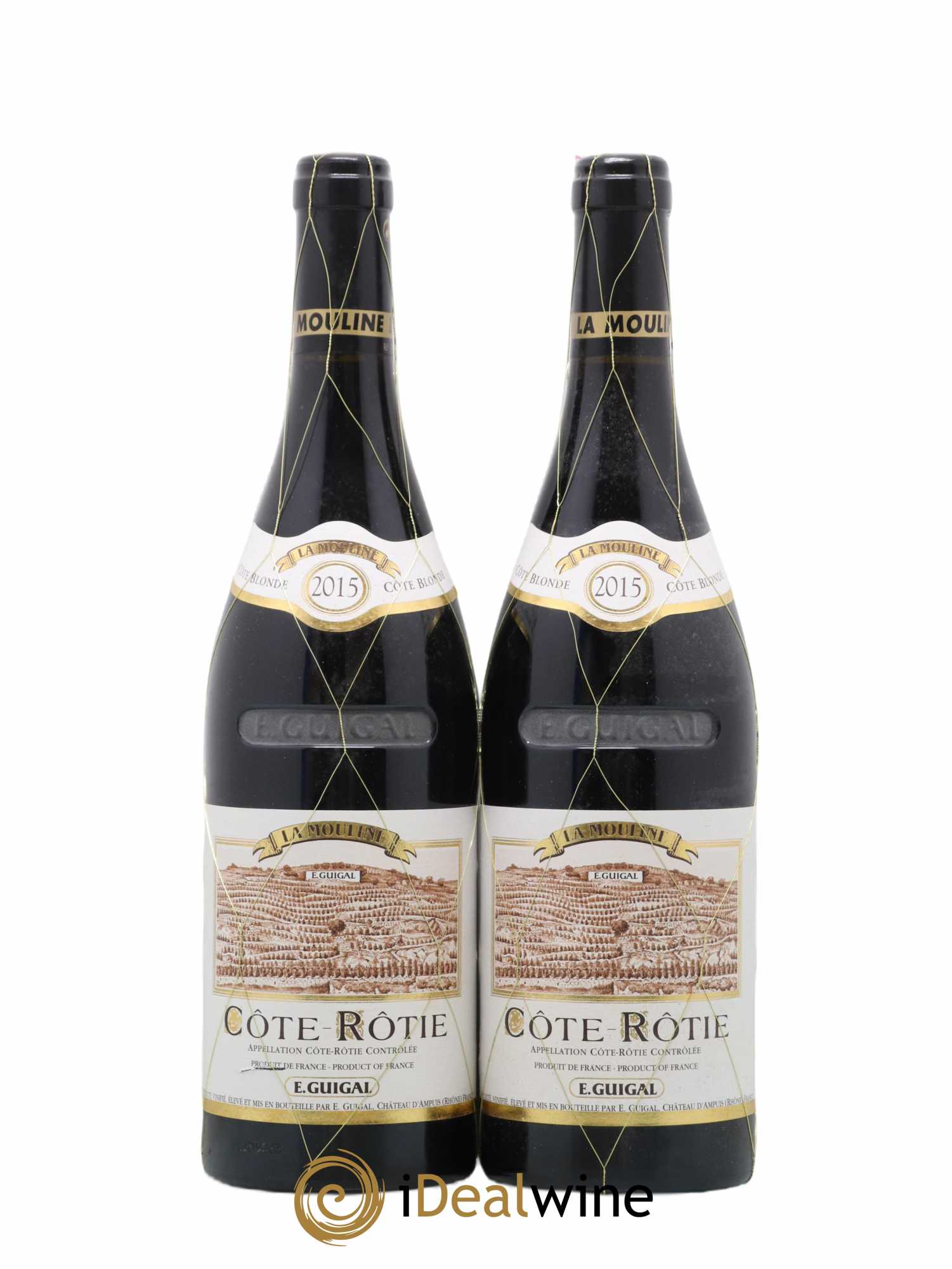 Côte-Rôtie Guigal Trilogie La Turque - La Landonne - La Mouline 2015 - Lot of 6 bottles - 3