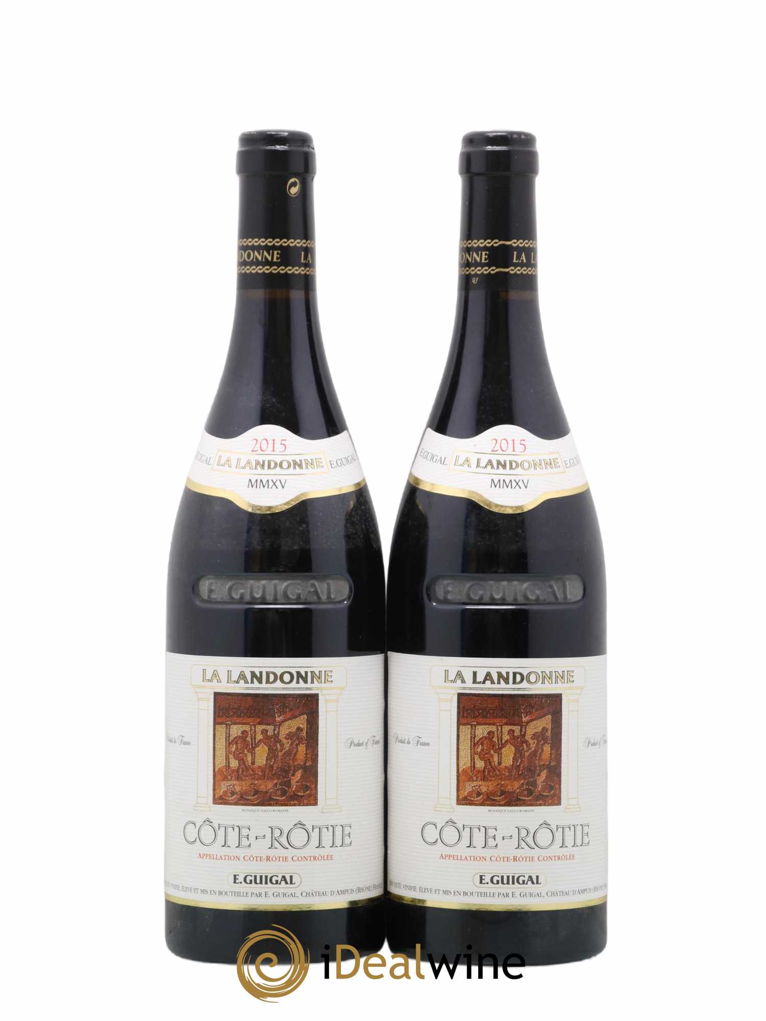 Côte-Rôtie Guigal Trilogie La Turque - La Landonne - La Mouline 2015 - Lot of 6 bottles - 5