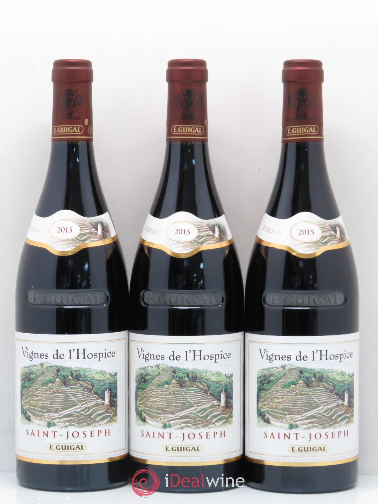 Saint-Joseph Vignes de l'Hospice Guigal 2015 - Lot de 3 bouteilles - 0