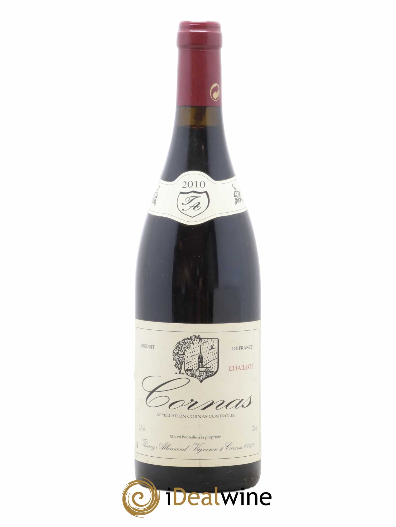 Cornas Chaillot Thierry Allemand 2010 - Lot de 1 bouteille - 0