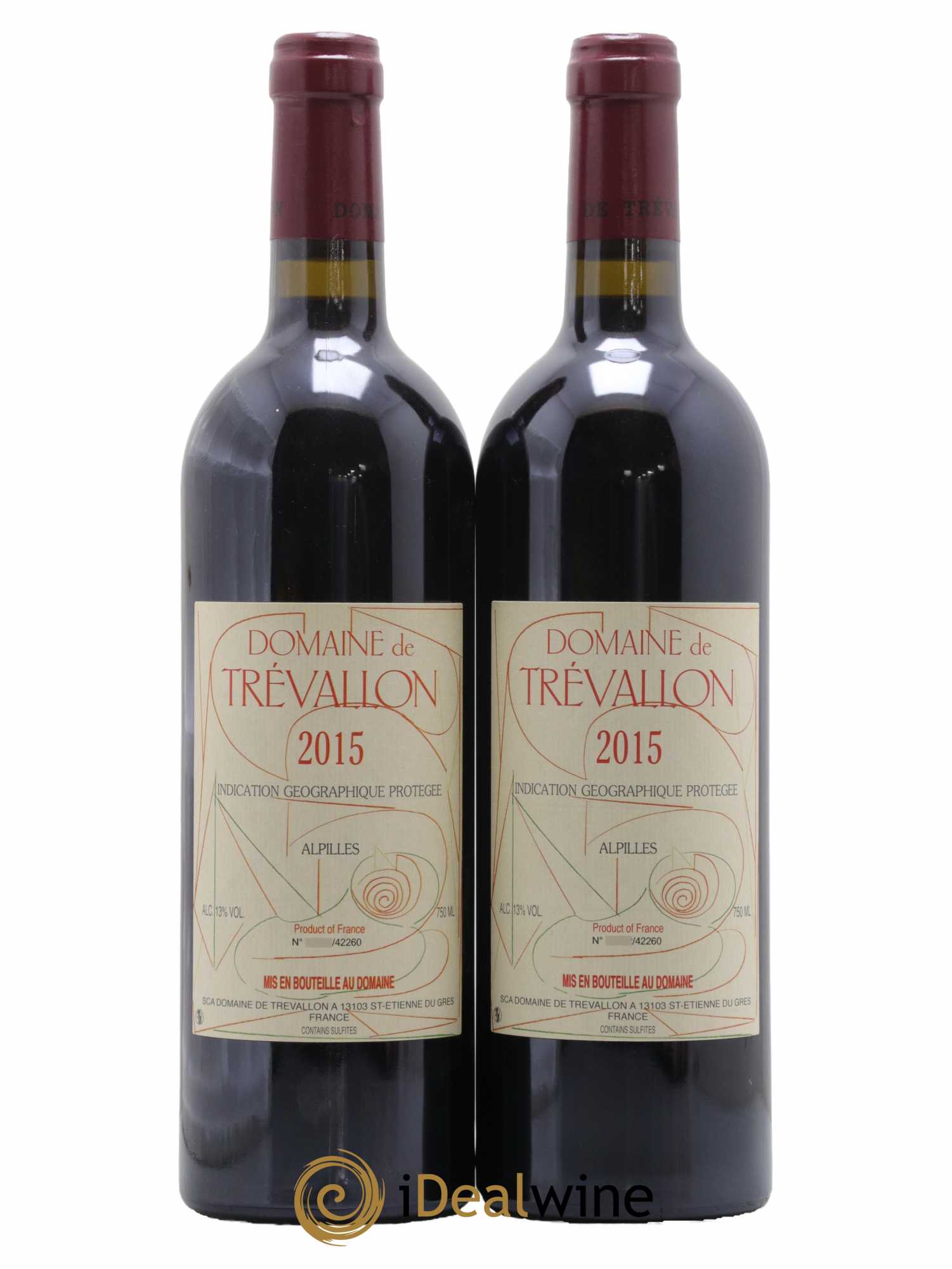 Alpilles Trévallon (Domaine de) Eloi Dürrbach 2015 - Lot de 2 bouteilles - 0