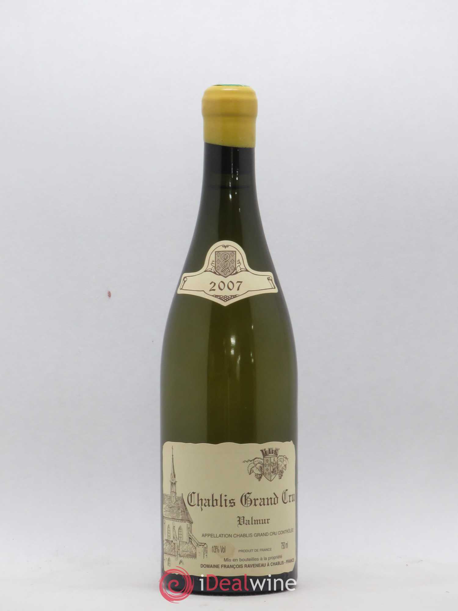 Chablis Grand Cru Valmur Raveneau (Domaine) 2007 - Lot de 1 bouteille - 0