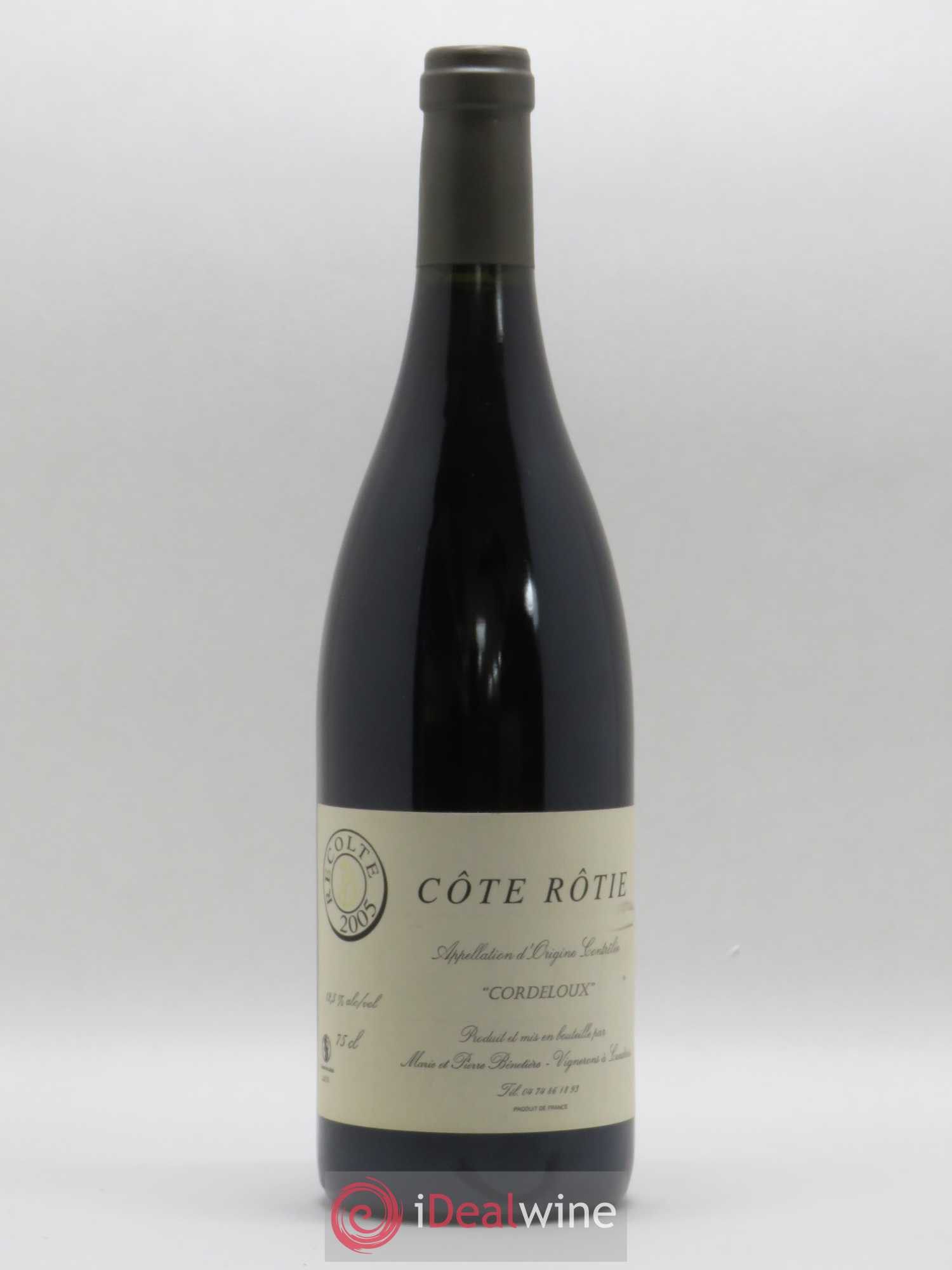 Côte-Rôtie Cordeloux Marie et Pierre Bénetière (Domaine) 2005 - Lot de 1 bouteille - 0