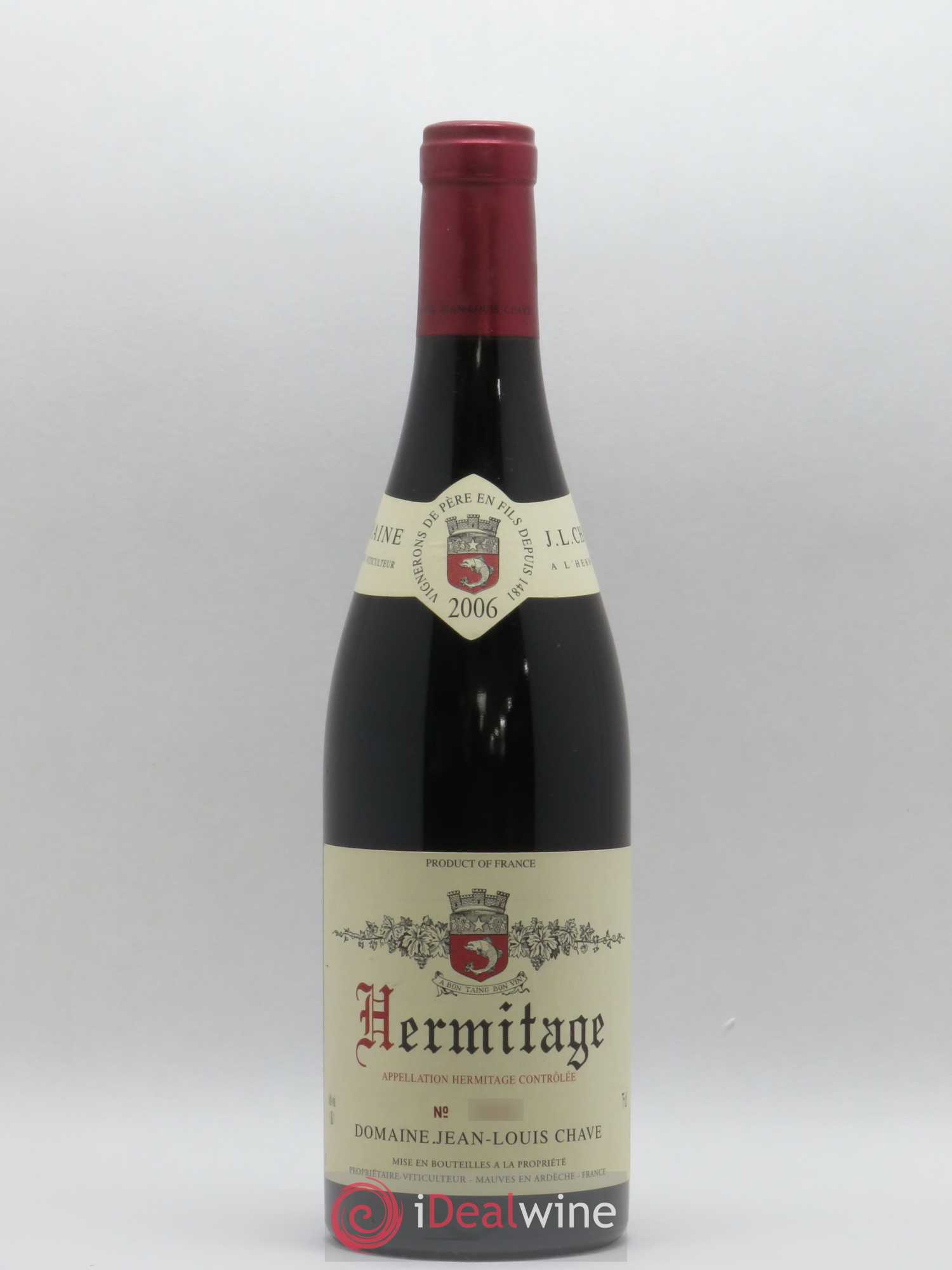Hermitage Jean-Louis Chave 2006 - Lot de 1 bouteille - 0