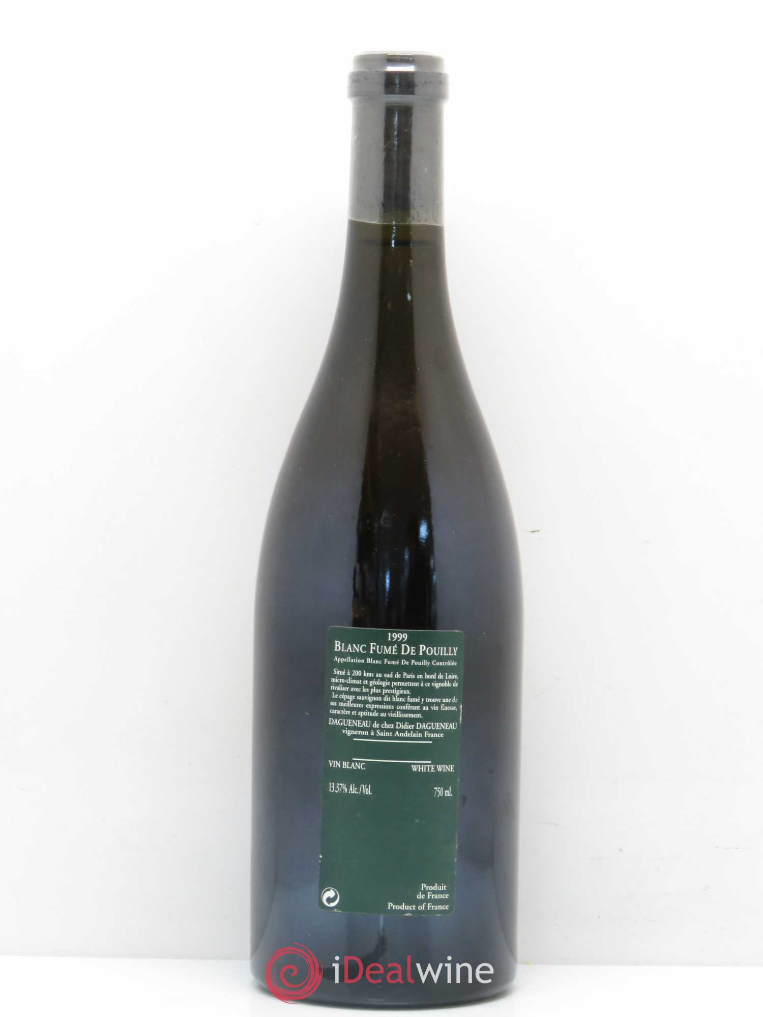 Vin de France (anciennement Pouilly-Fumé) Silex Dagueneau (Domaine Didier - Louis-Benjamin) 1999 - Lot de 1 bouteille - 1