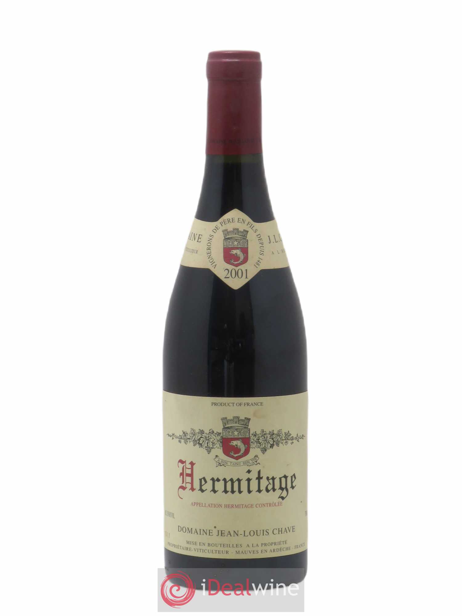 Hermitage Jean-Louis Chave 2001 - Lot de 1 bouteille - 0