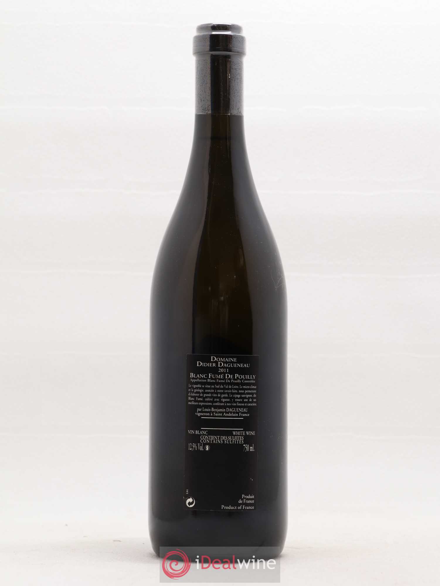 Vin de France (anciennement Pouilly-Fumé) Silex Dagueneau (Domaine Didier - Louis-Benjamin) 2011 - Lot de 1 bouteille - 1