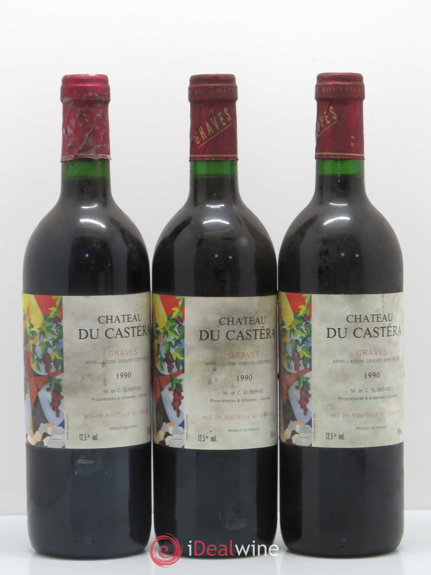 Graves Chateau Castéra 1990 - Lot de 12 bouteilles - 3