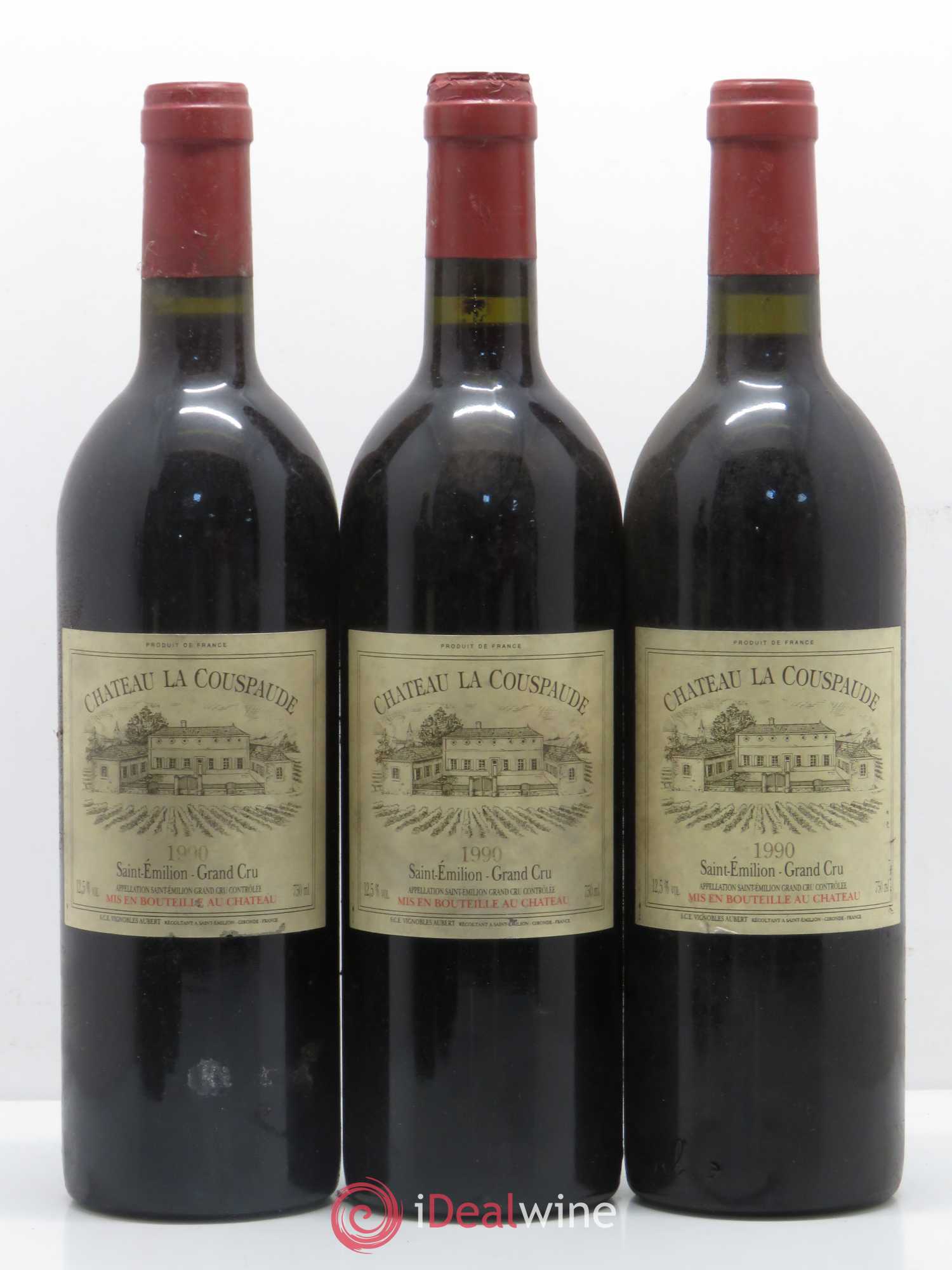Château la Couspaude Grand Cru Classé 1990 - Lot de 6 bouteilles - 1