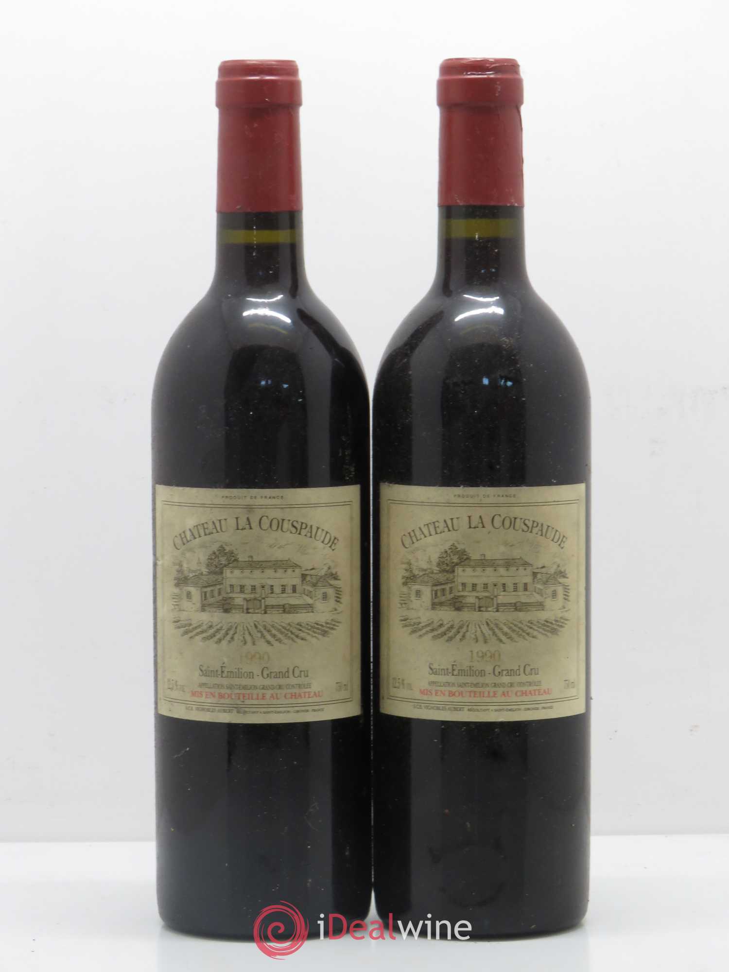Château la Couspaude Grand Cru Classé 1990 - Lot de 2 bouteilles - 0
