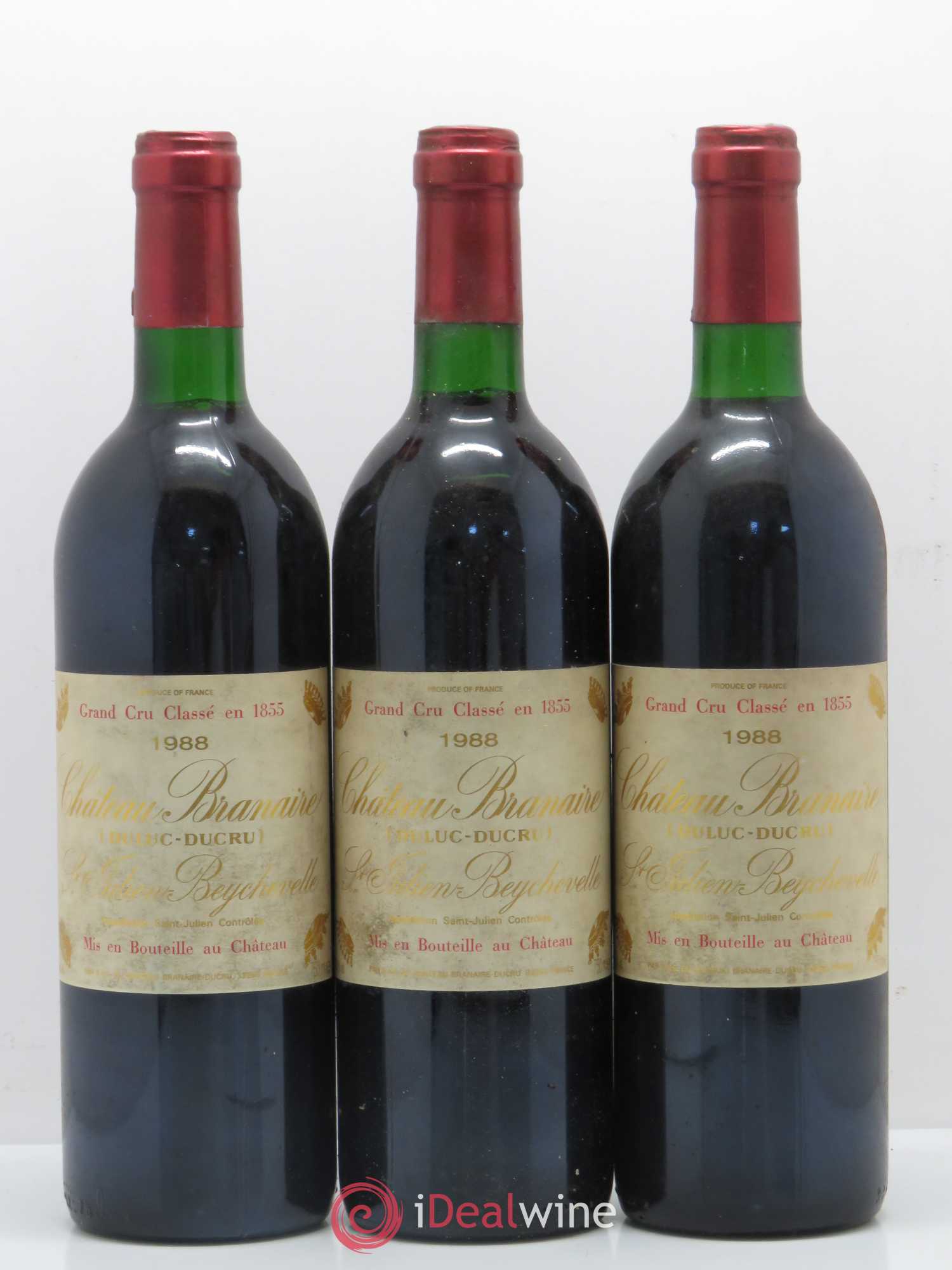 Château Branaire Ducru 4ème Grand Cru Classé 1988 - Lot de 6 bouteilles - 2
