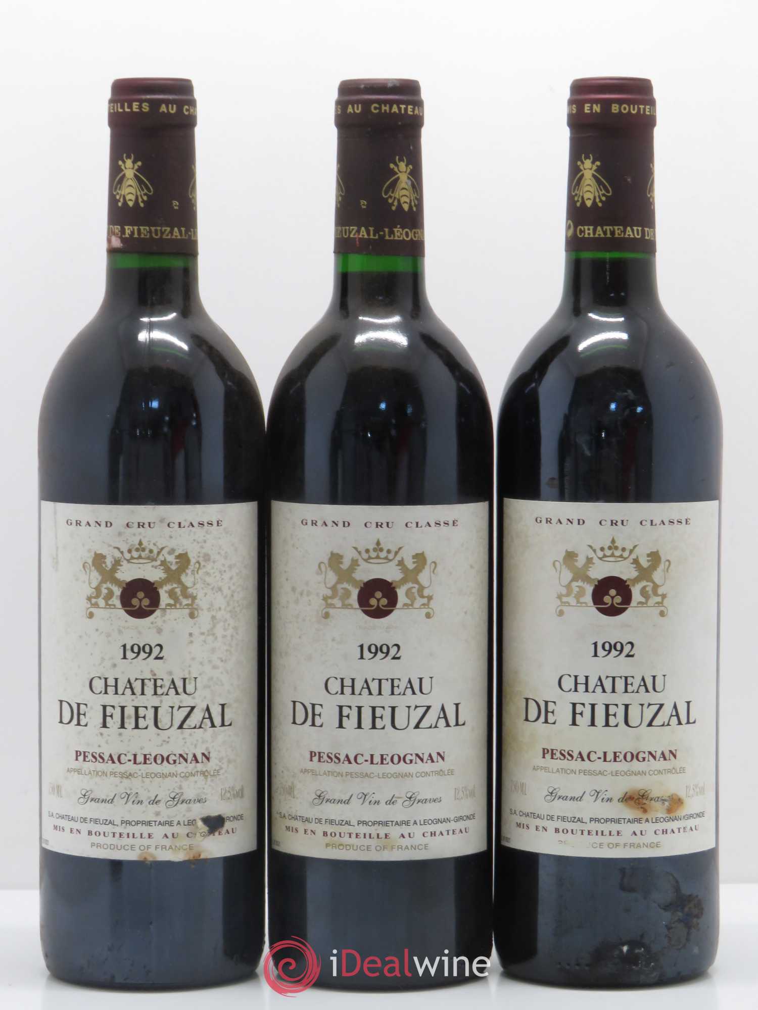 Château de Fieuzal Cru Classé de Graves 1992 - Lot de 12 bouteilles - 2