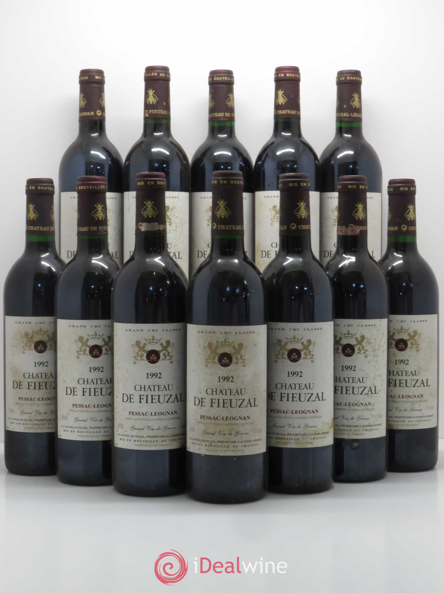 Château de Fieuzal Cru Classé de Graves 1992 - Lot de 12 bouteilles - 0