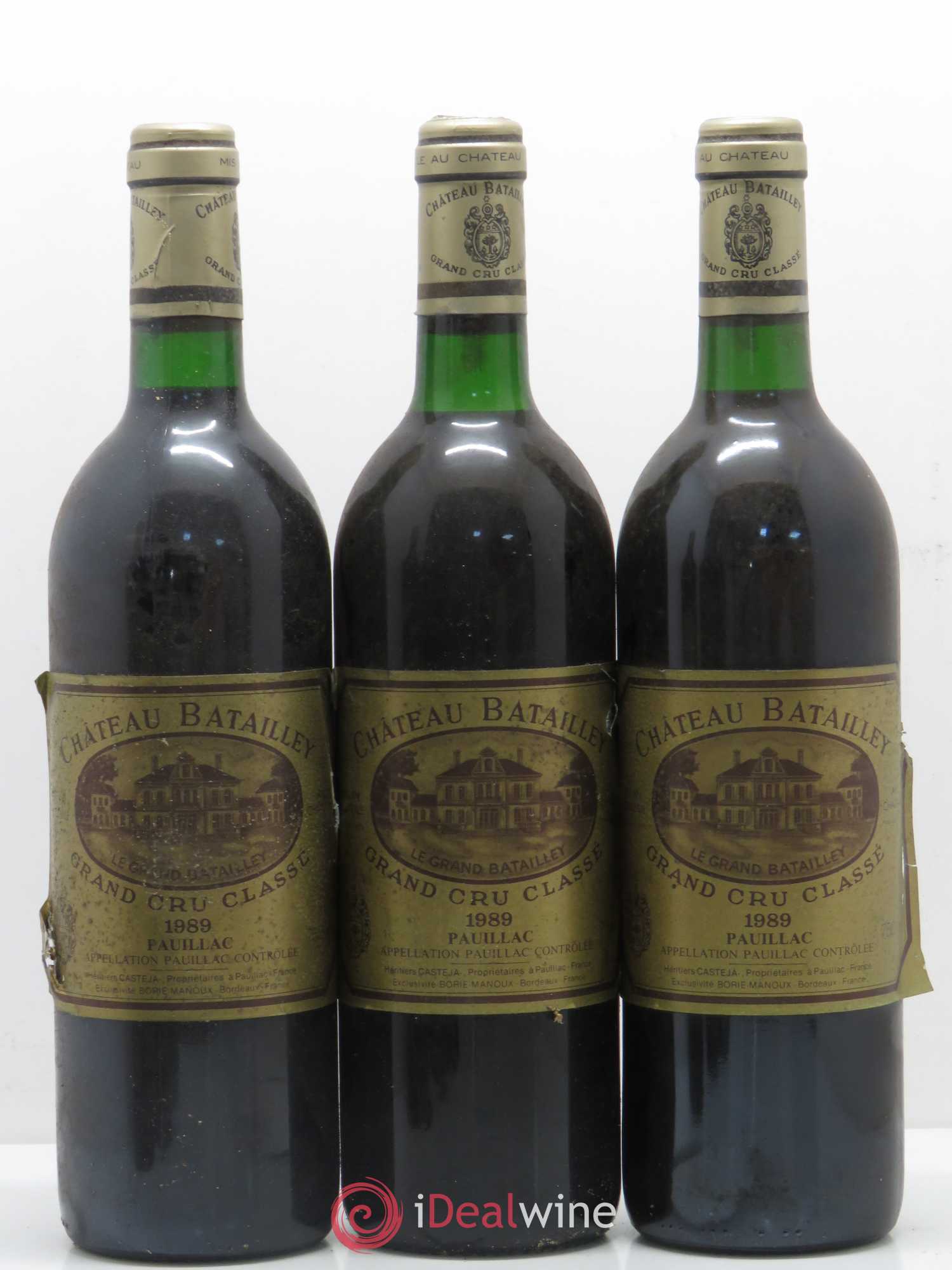 Château Batailley 5ème Grand Cru Classé 1989 - Lot de 6 bouteilles - 1