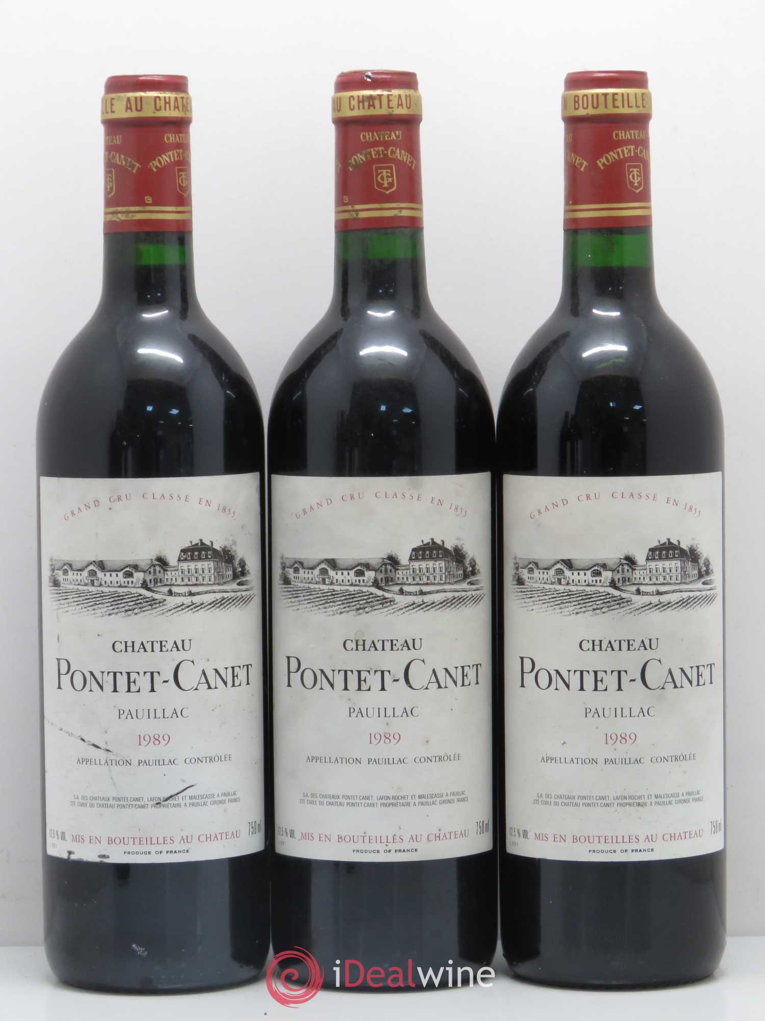 Château Pontet Canet 5ème Grand Cru Classé 1989 - Lot de 6 bouteilles - 2