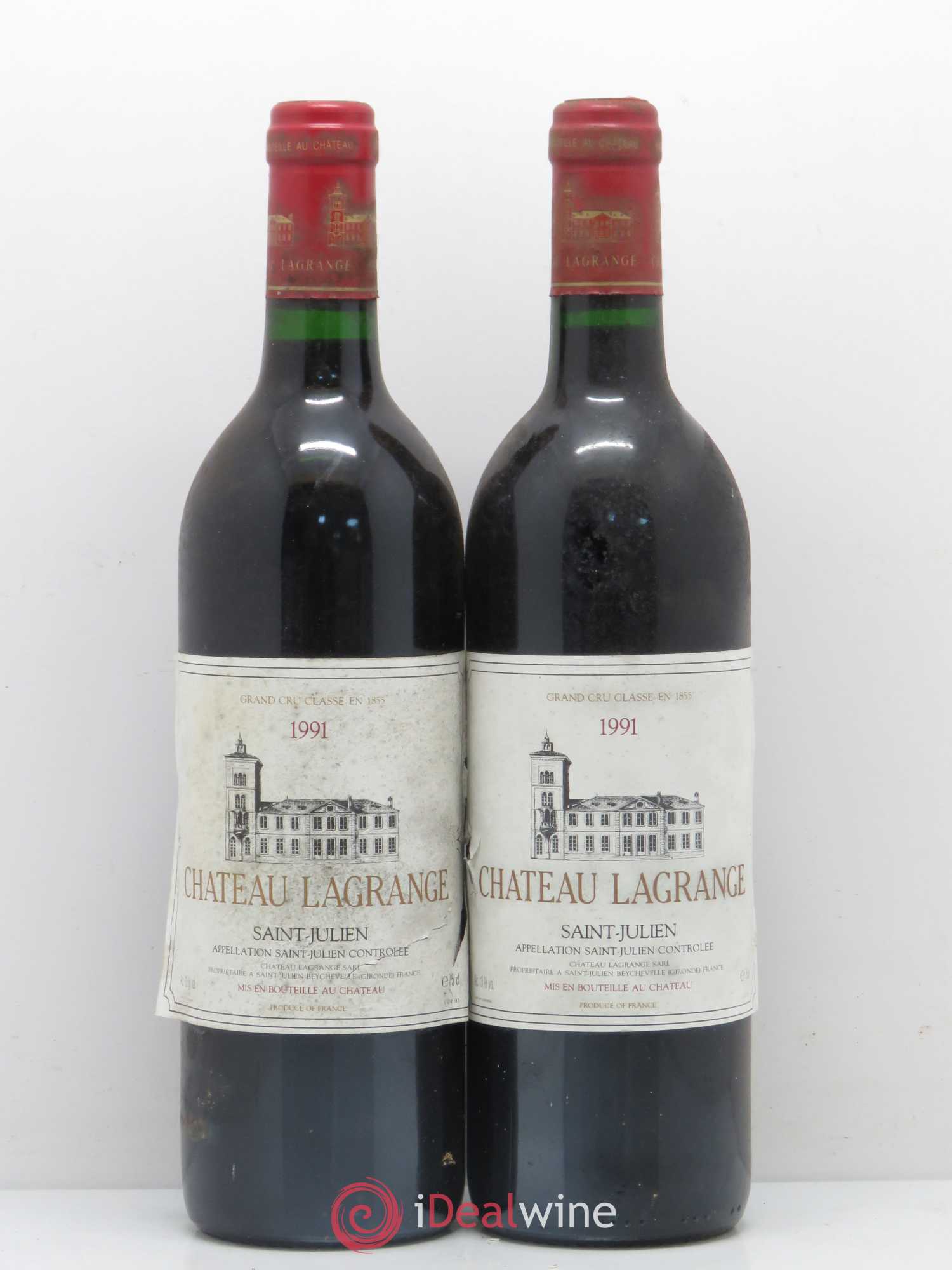 Château Lagrange 3ème Grand Cru Classé 1991 - Lot de 2 bouteilles - 0