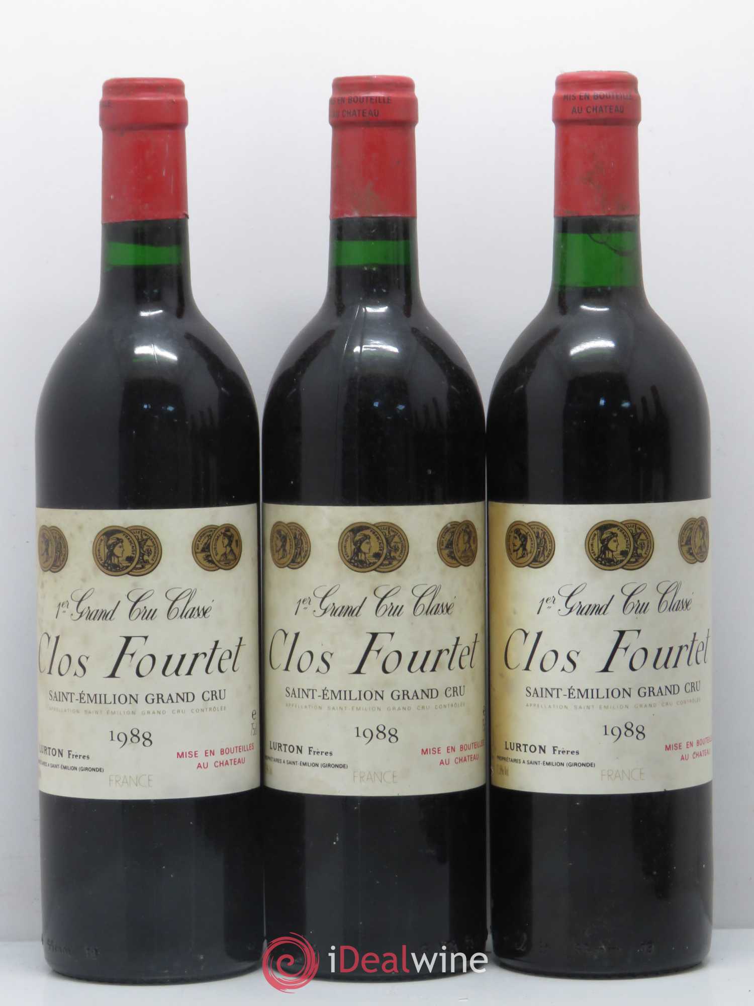 Clos Fourtet 1er Grand Cru Classé B 1988 - Lot de 6 bouteilles - 2