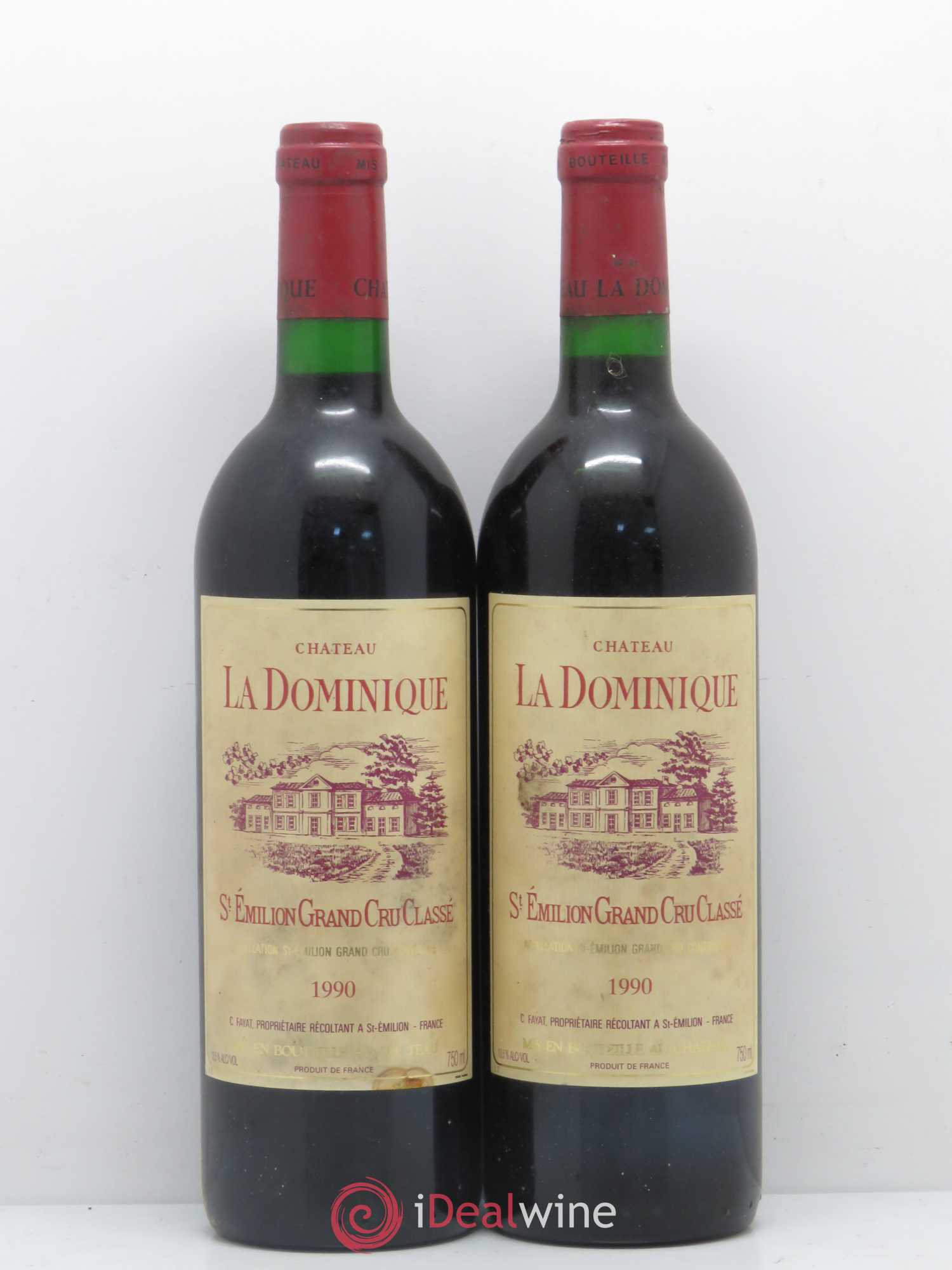 Château la Dominique Grand Cru Classé 1990 - Lot de 5 bouteilles - 2