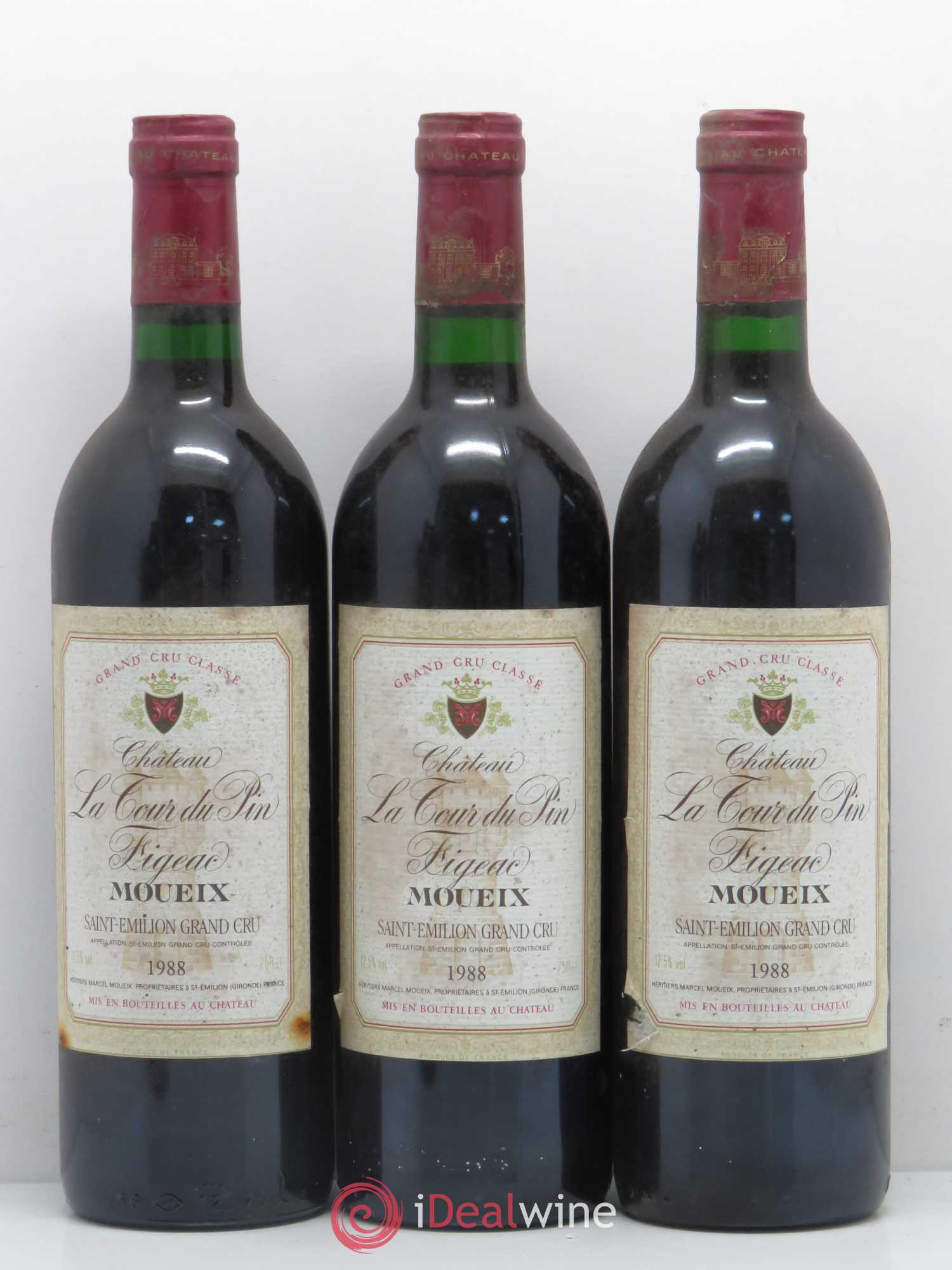 Château la Tour du Pin Figeac 1988 - Lot de 5 bouteilles - 1