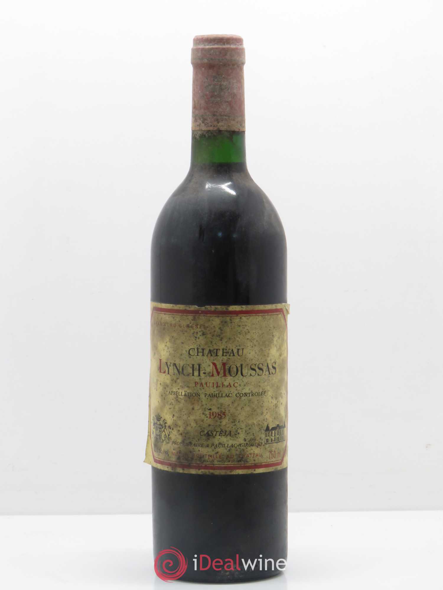 Château Lynch Moussas 5ème Grand Cru Classé 1985 - Lot de 1 bouteille - 0