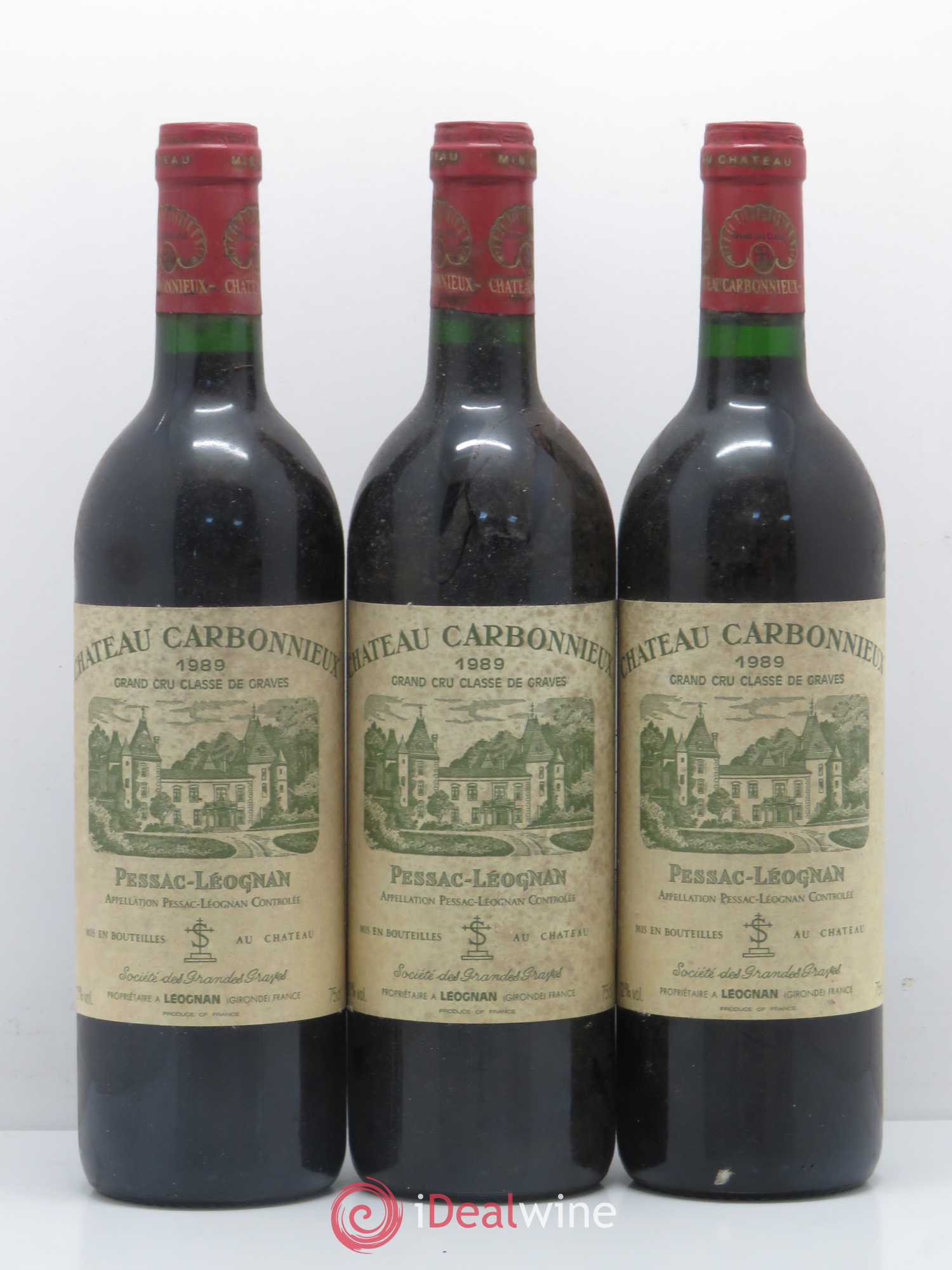 Château Carbonnieux Cru Classé de Graves 1989 - Lot de 6 bouteilles - 2