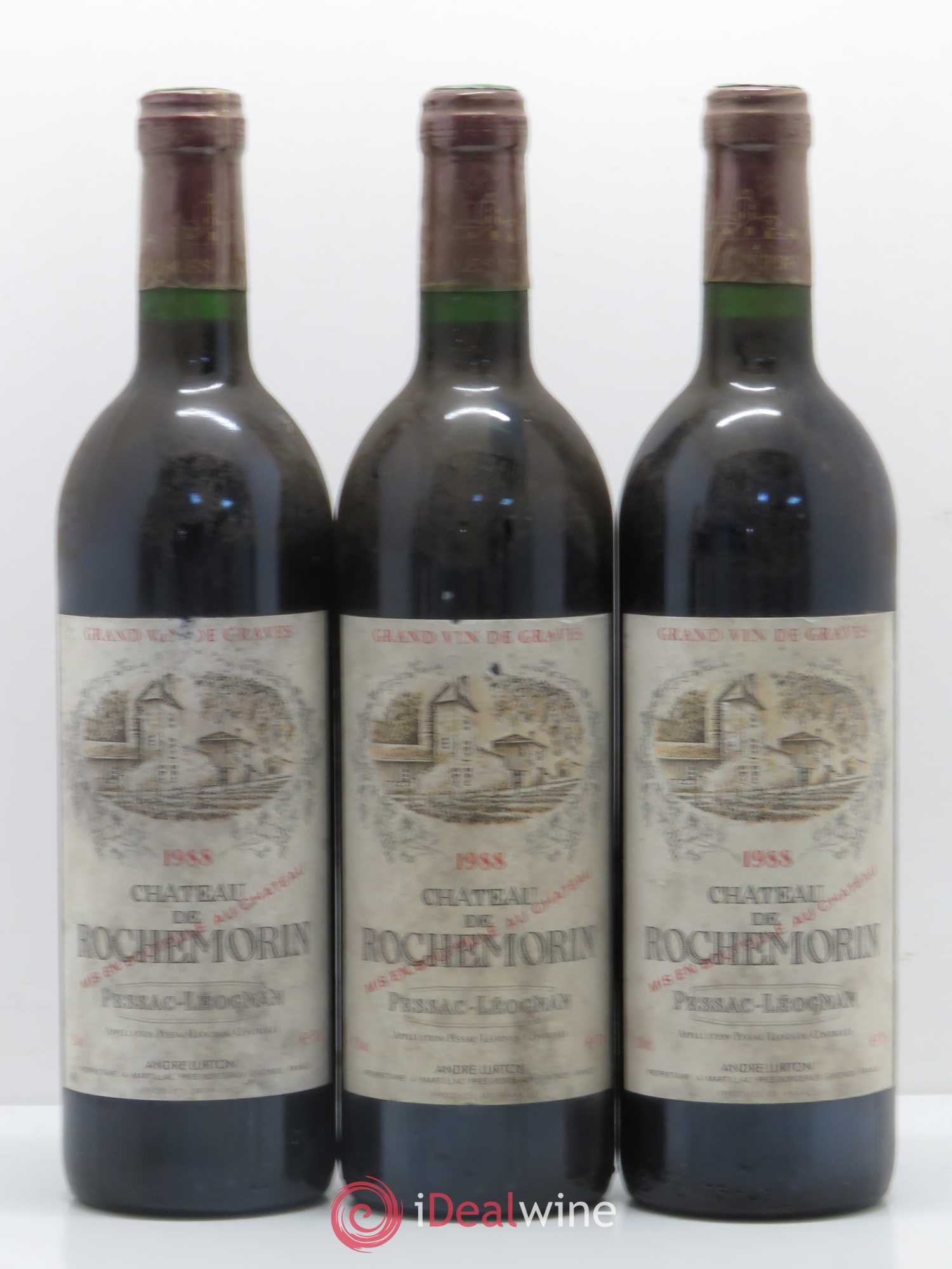 Château de Rochemorin 1988 - Lot de 5 bouteilles - 1