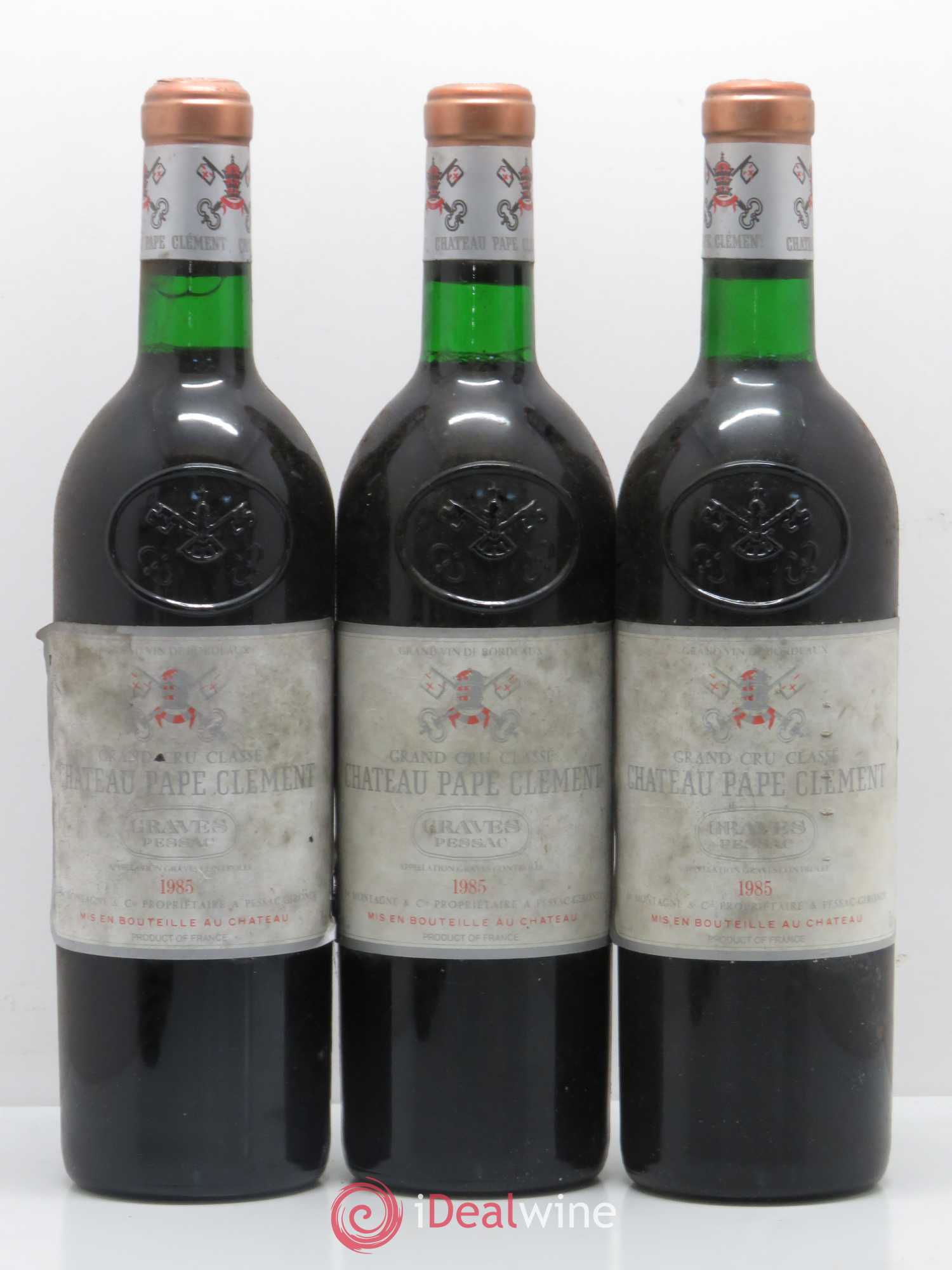 Château Pape Clément Cru Classé de Graves 1985 - Lot de 6 bouteilles - 1