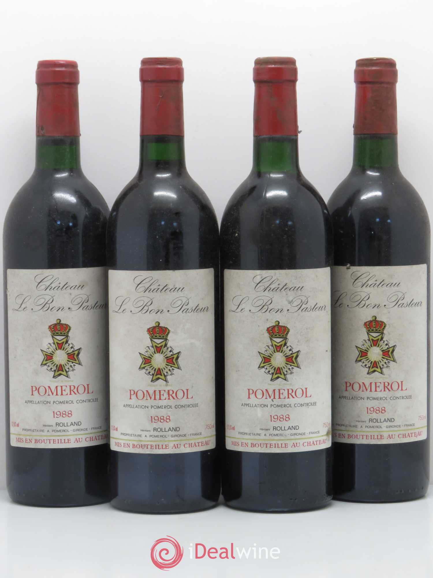 Château le Bon Pasteur 1988 - Lot de 4 bouteilles - 0
