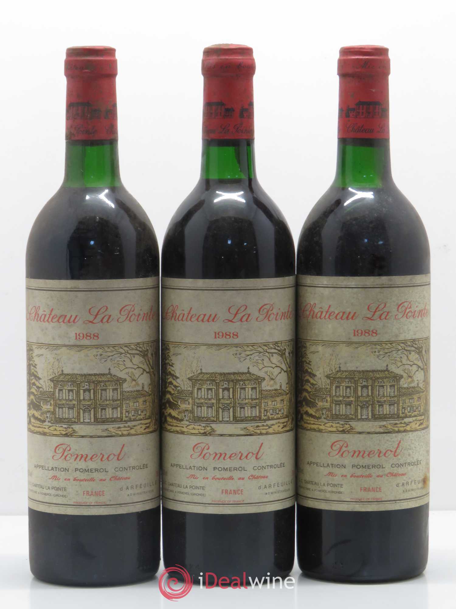 Château la Pointe 1988 - Lot de 3 bouteilles - 0