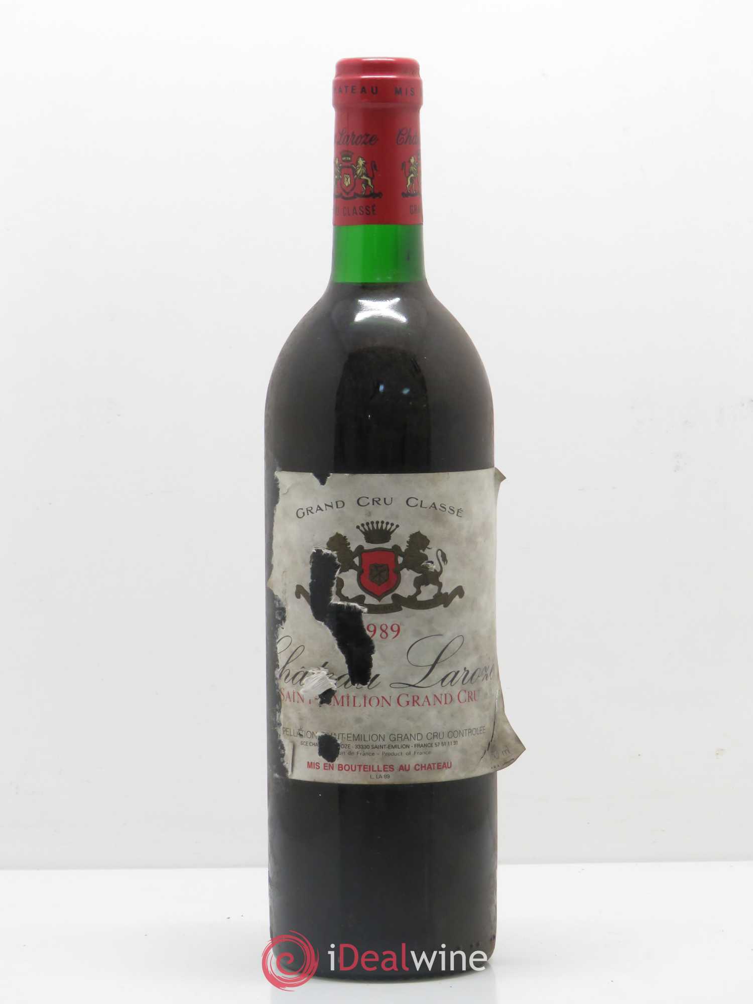Château Laroze Grand Cru Classé 1989 - Lot de 1 bouteille - 0