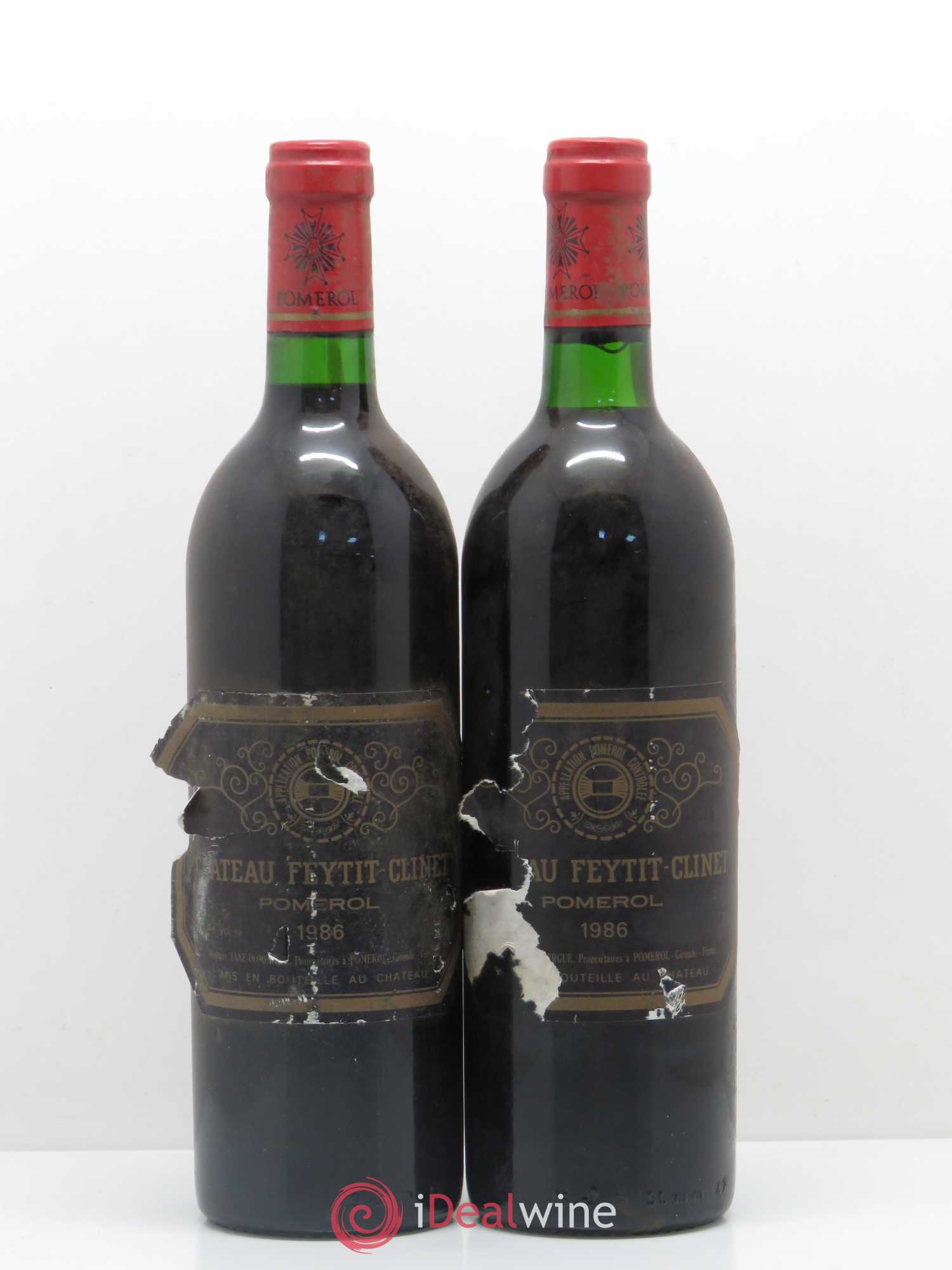 Château Feytit-Clinet 1986 - Lot de 2 bouteilles - 0